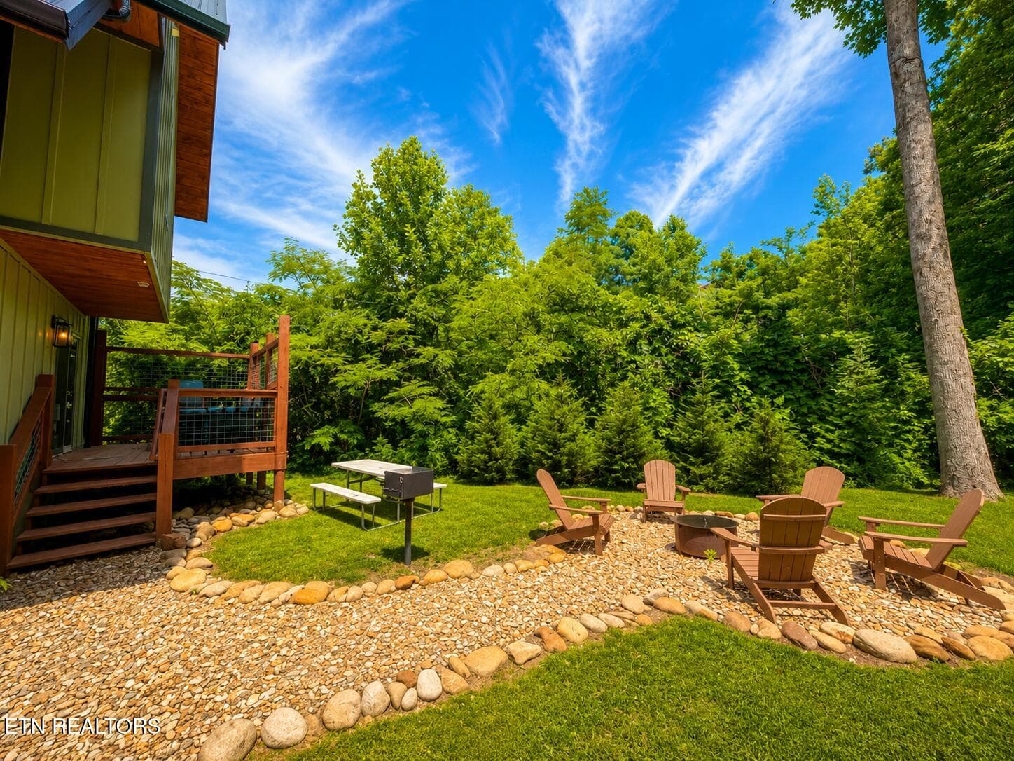 Fire Pit & Grill Area - 862 Crest View Drive, Gatlinburg, TN 37738, Gatlinburg