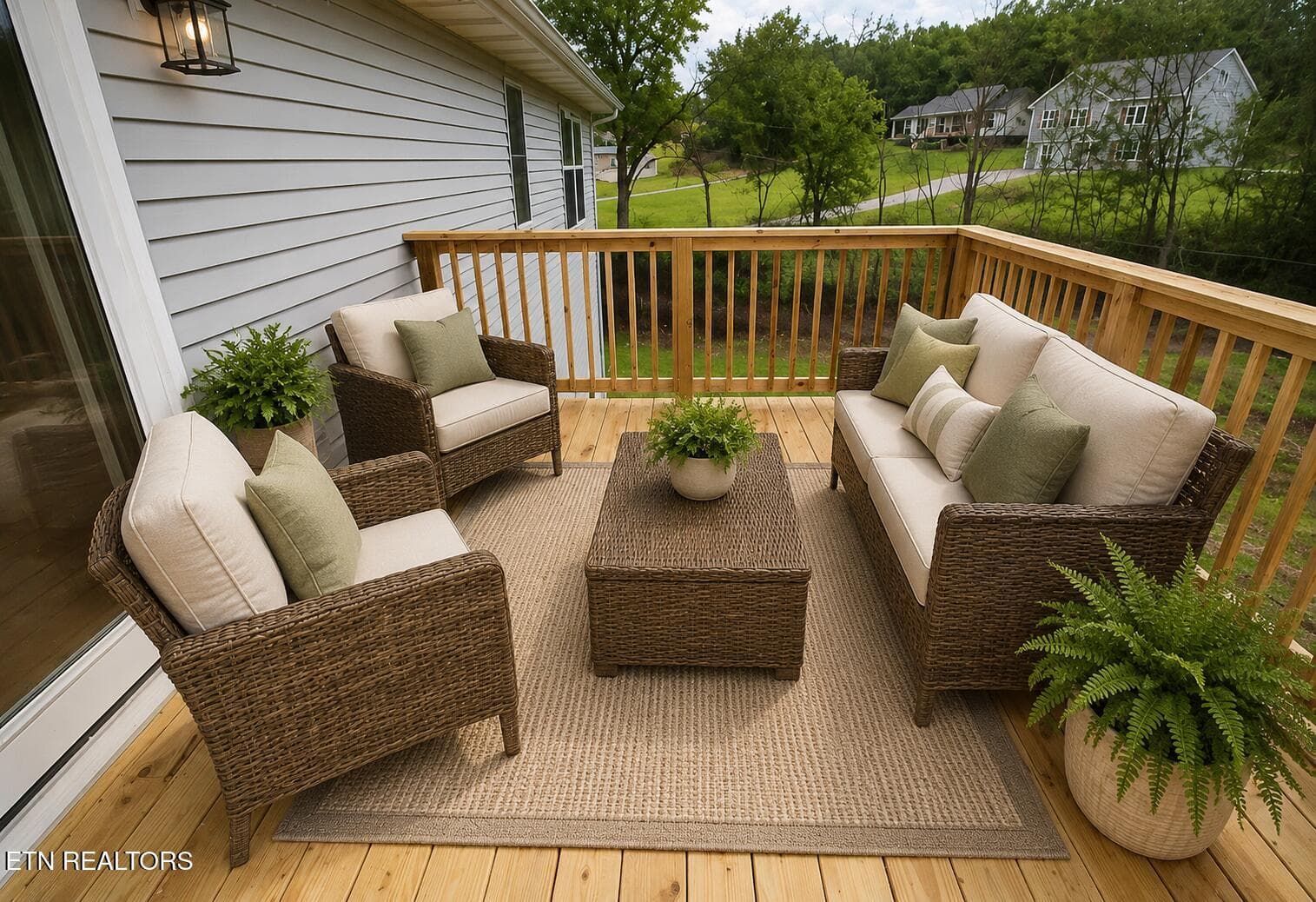 Staged up patio - 1203 Clendenen Rd, Maryville, TN 37801