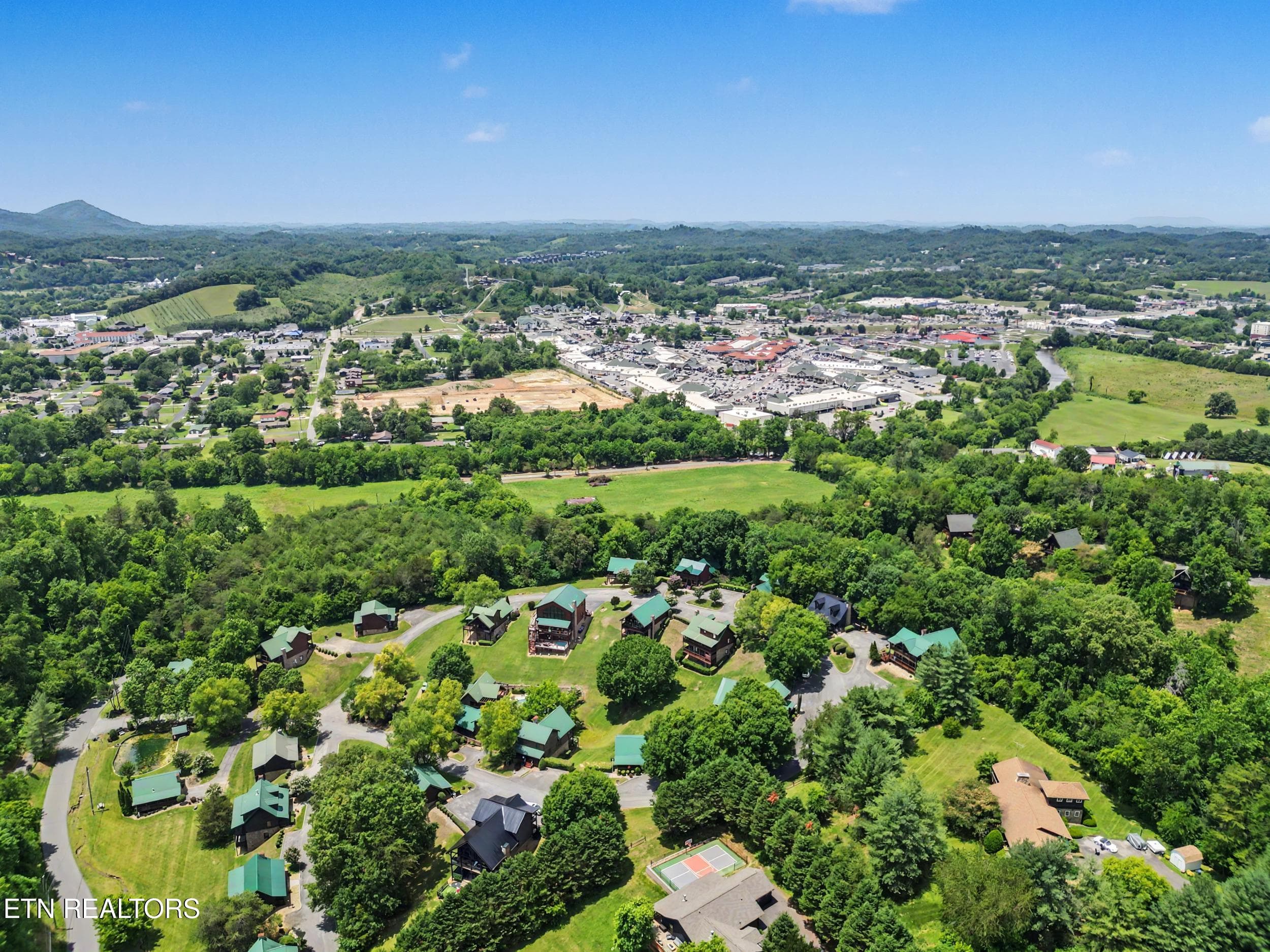 Ariel View of Subdivision - 1629 Little Cabin Loop, Pigeon Forge, TN 37862, Pigeon Forge
