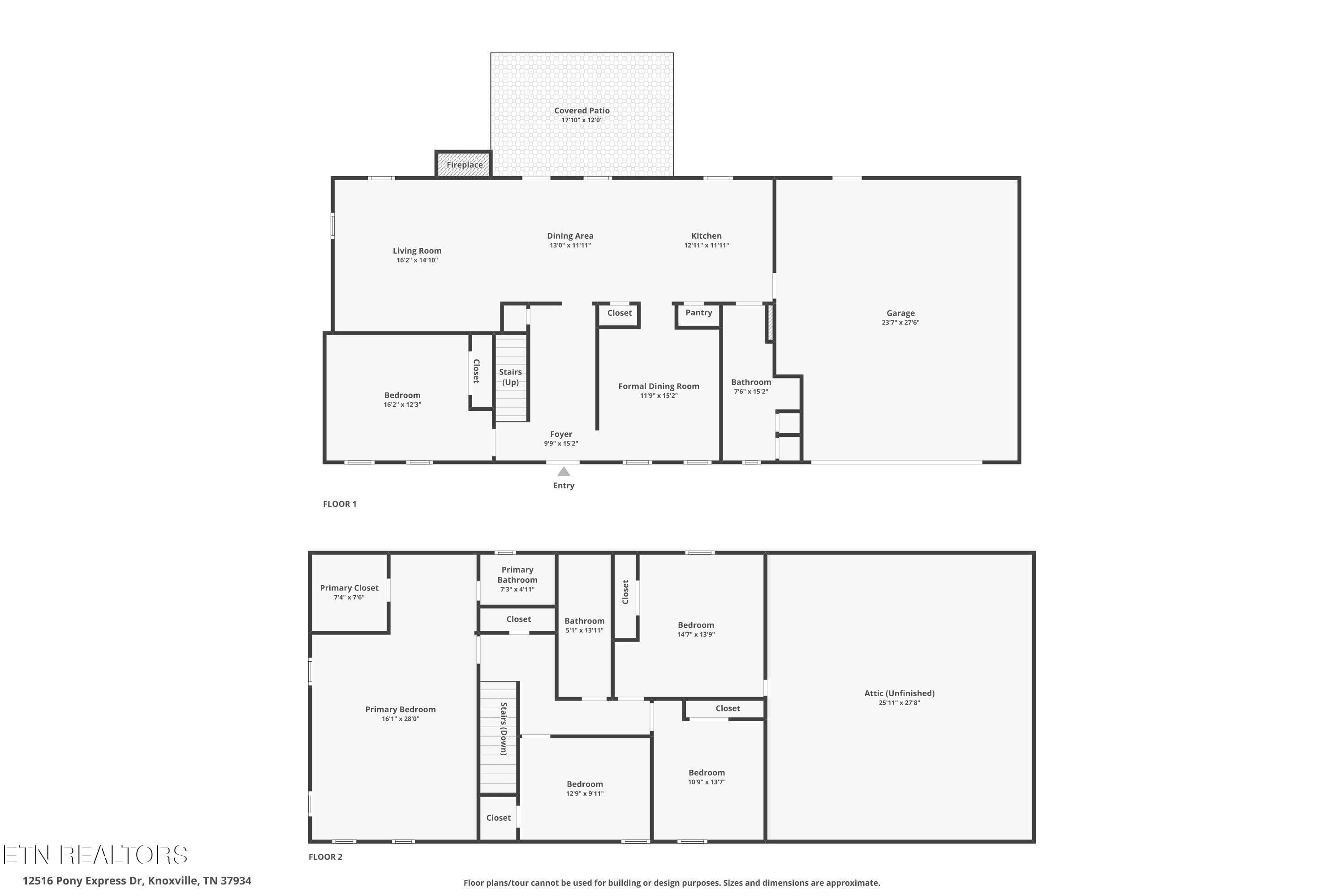 Floor Plan - 12516 Pony Express Drive, Knoxville, TN 37934, Knoxville
