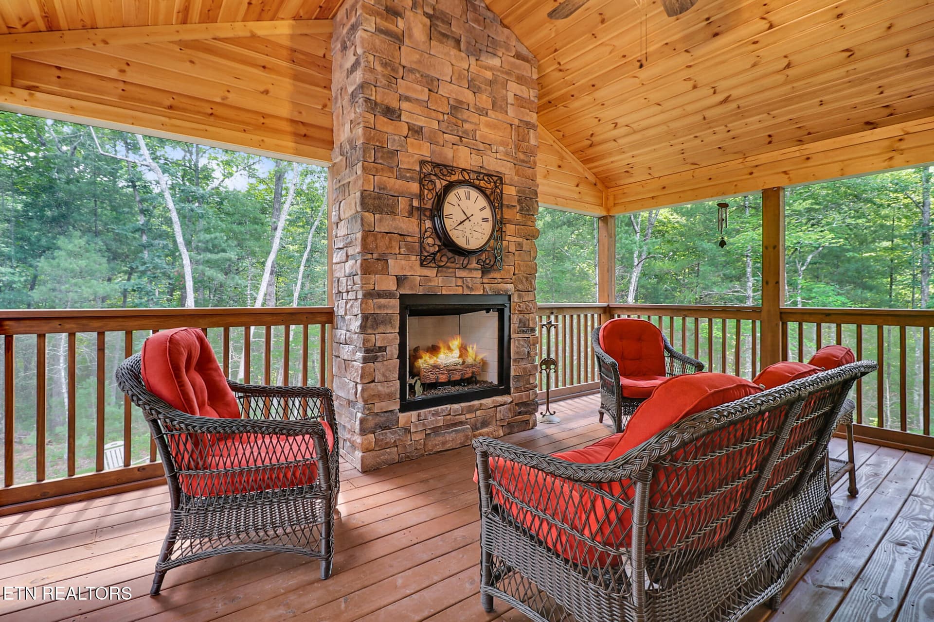 Stone Fireplace - 23 Dove Cote Terrace, Crossville, TN 38558