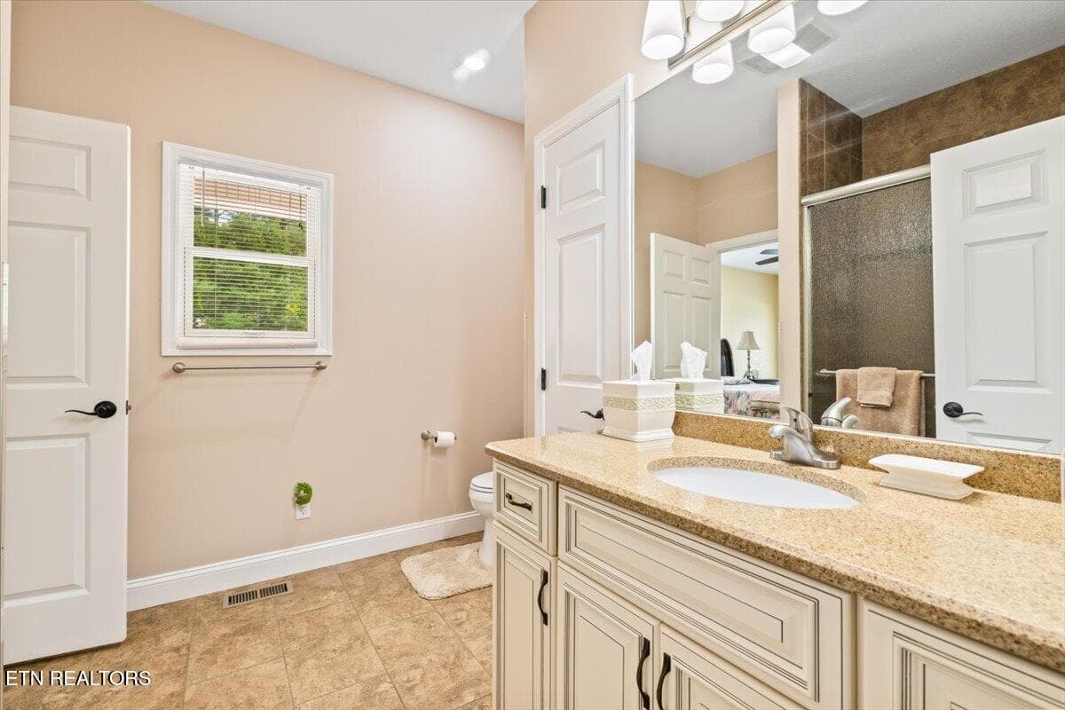 Guest Bath Vanity:Toilet - 1380 E Norris Point Rd, LaFollette, TN 37766, LaFollette