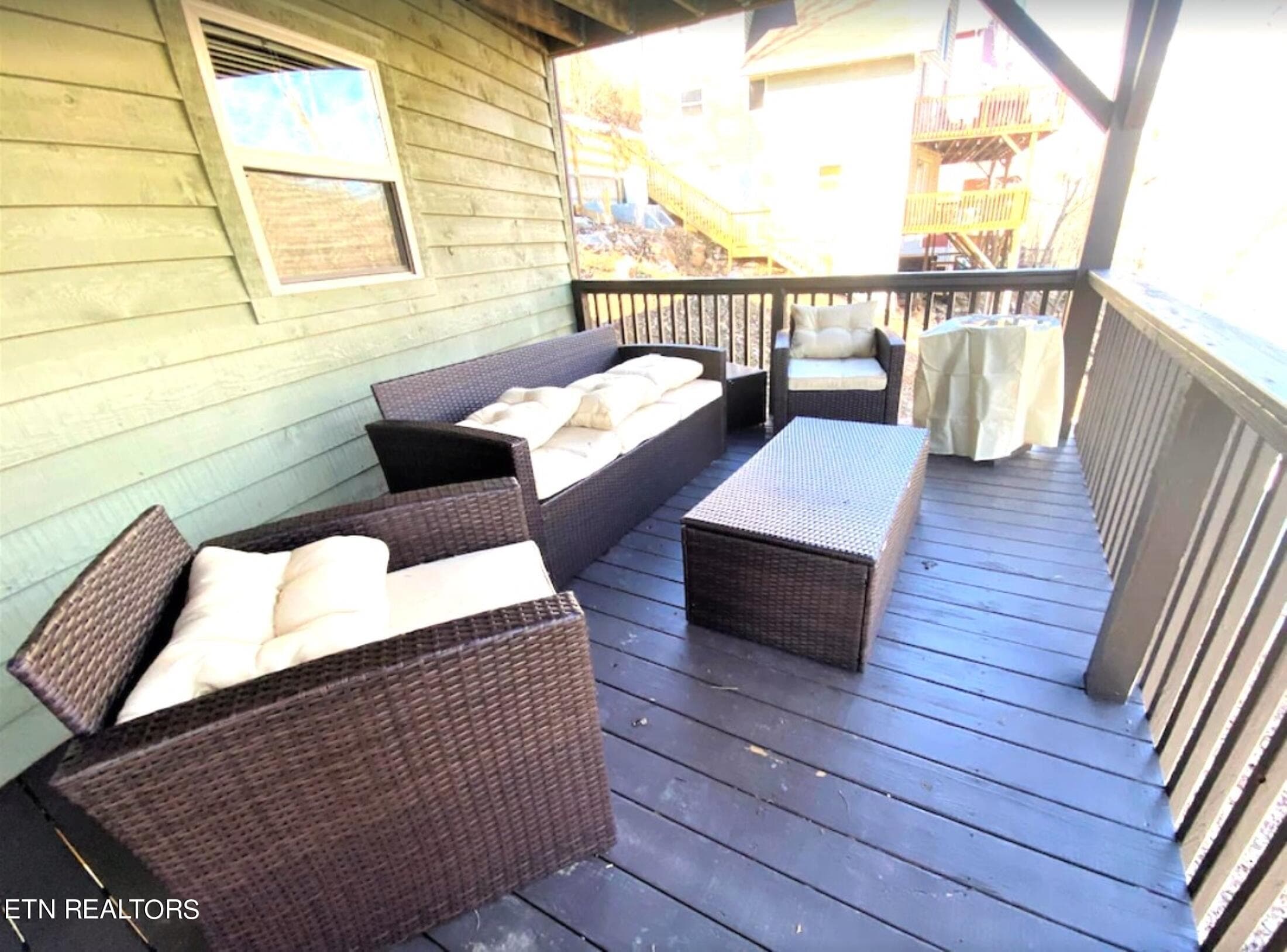 Lower level deck - 123 Flat Lake Circle, Speedwell, TN 37870, Speedwell