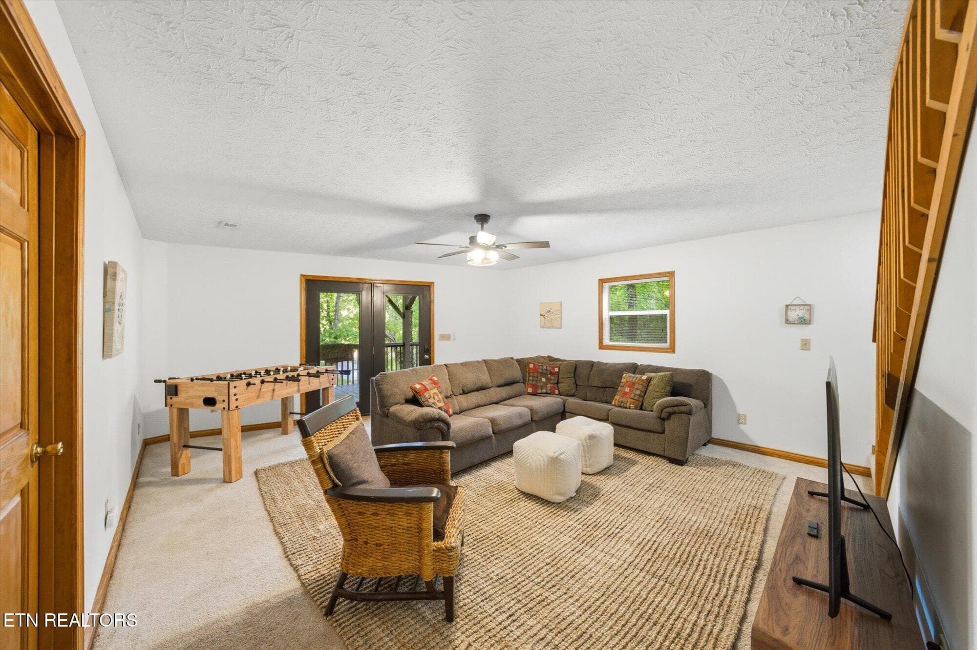 Lower level rec room - 123 Flat Lake Circle, Speedwell, TN 37870, Speedwell