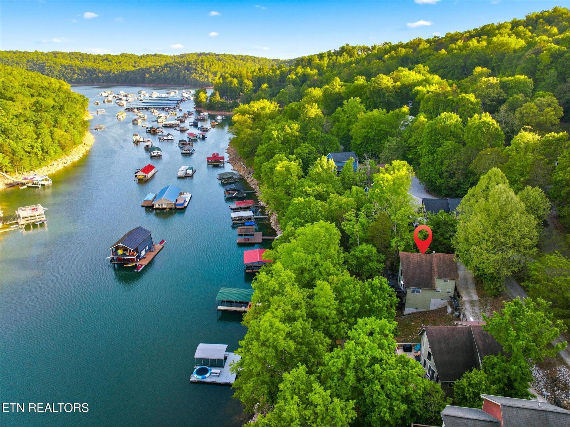 view toward flat hollow marina - 123 Flat Lake Circle, Speedwell, TN 37870, Speedwell