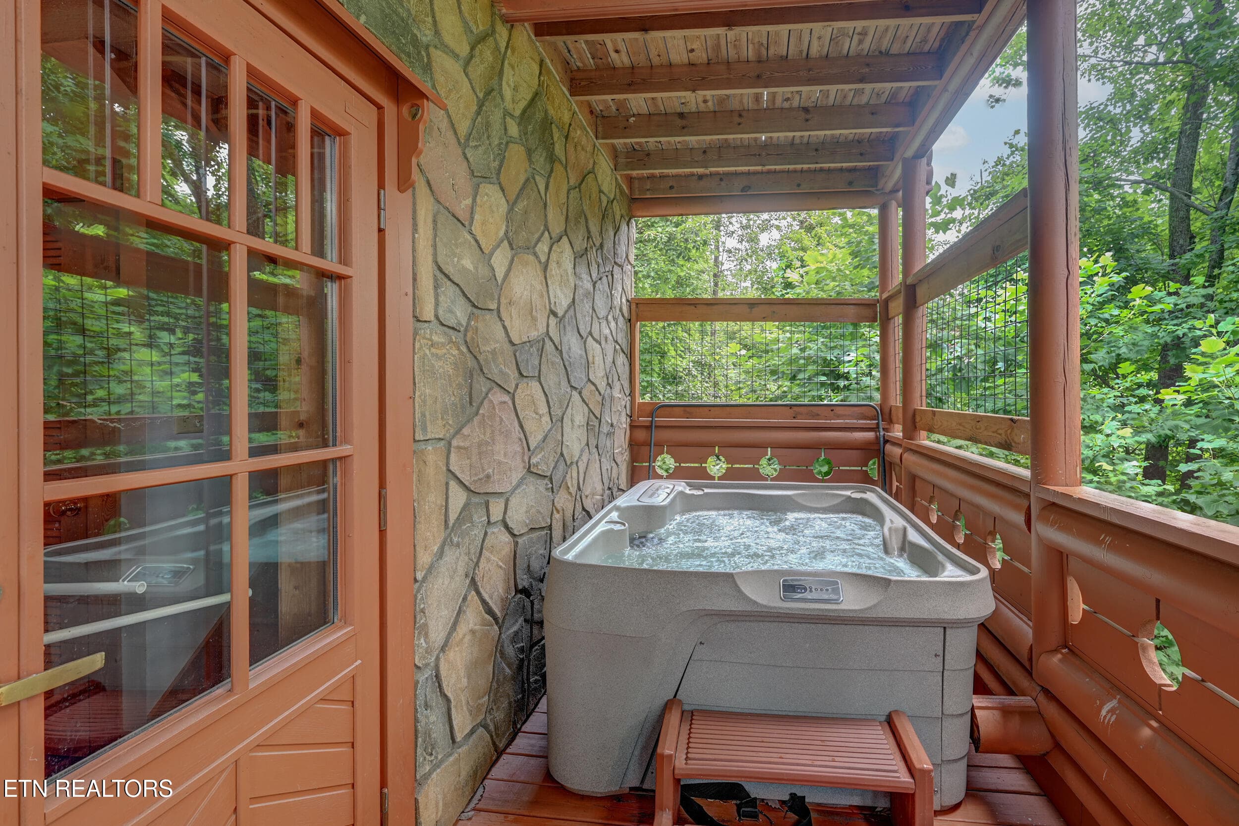 Hot tub-lower level - 917 Pine Cone Way, Gatlinburg, TN 37738, Gatlinburg