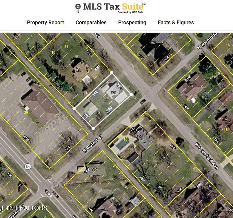 AERIAL MAP - 301 W Crawford Ave, Monterey, TN 38574, Monterey