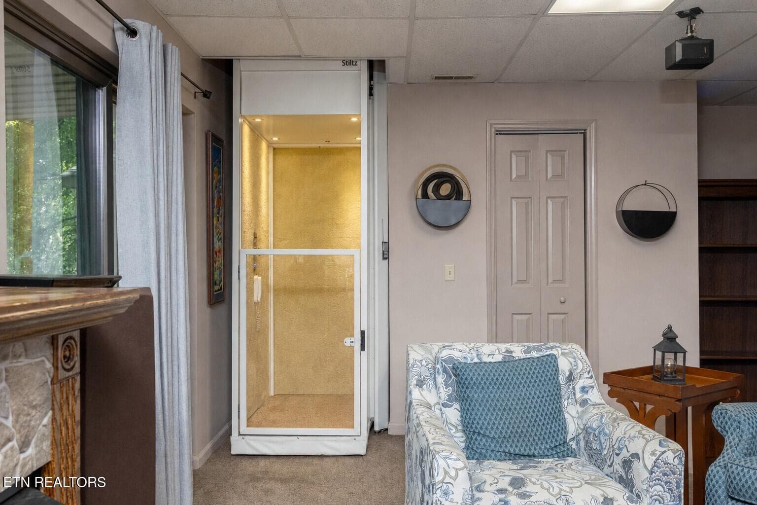 Lower level elevator - 579 Dogwood Lane, Spring City, TN 37381, Spring City