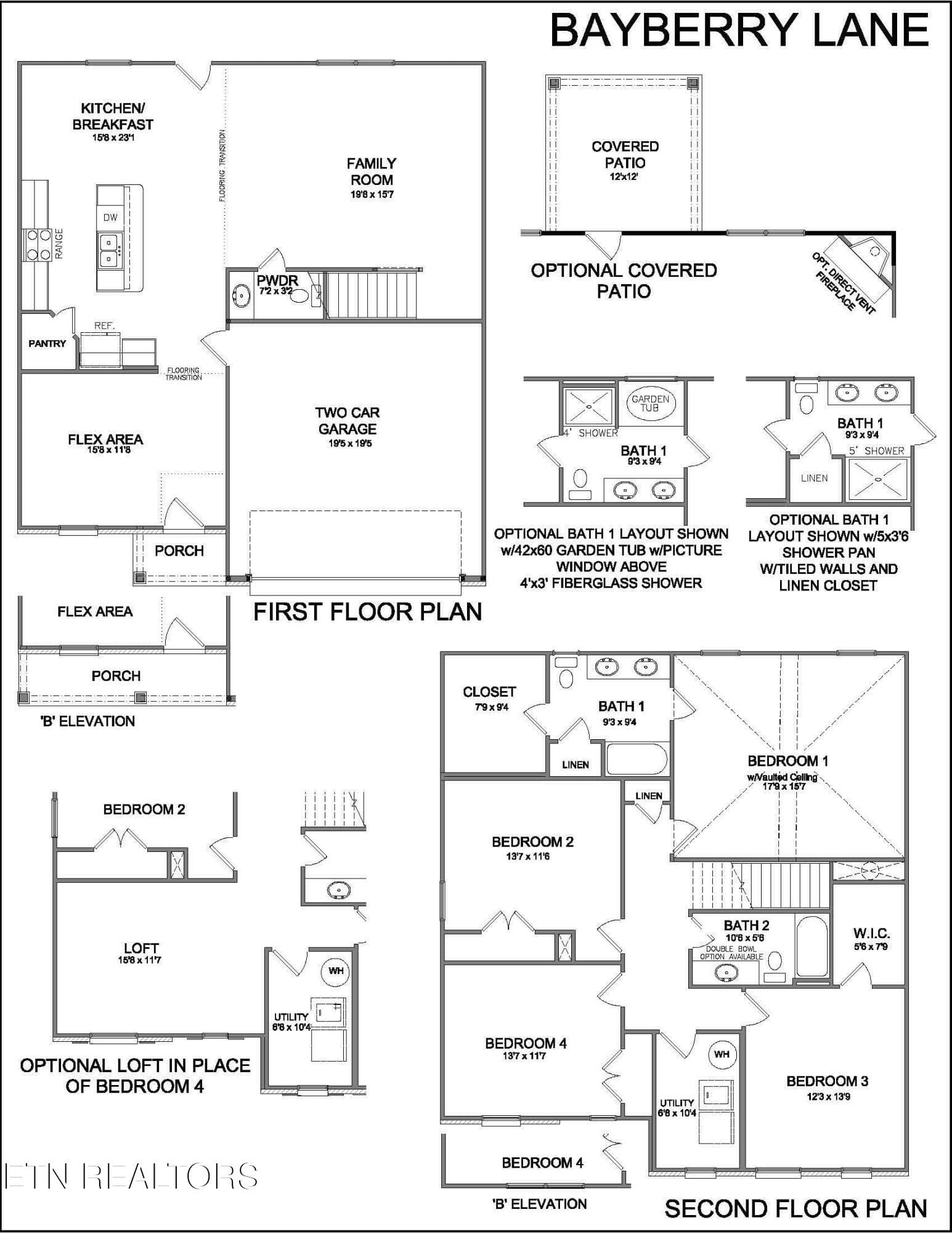 Bayberry Lane Floorplan Revised 2.13.26 - 2233 Ebony Wood Lane, Knoxville, TN 37932, Knoxville