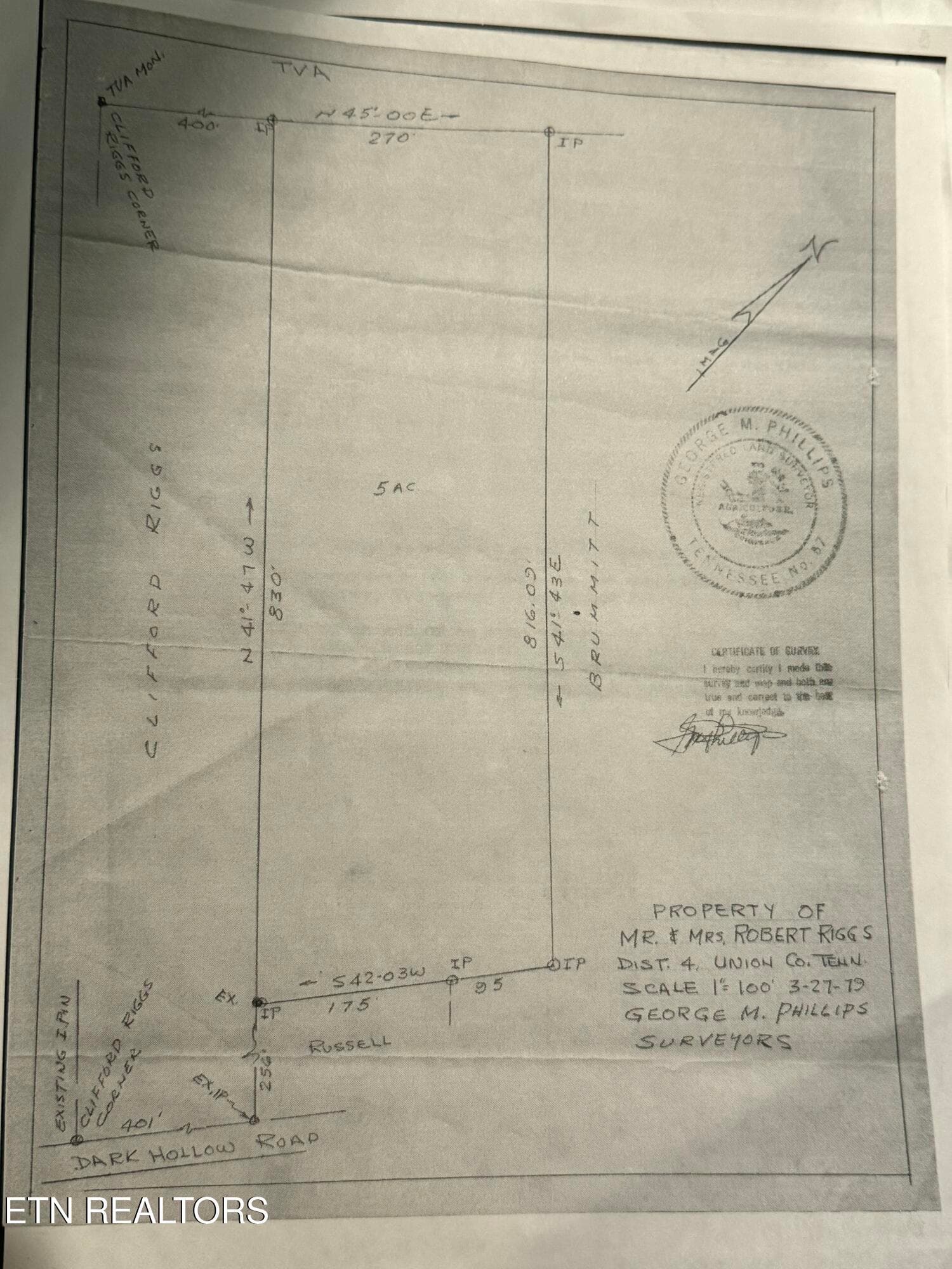 Easement Info - Dark Hollow Rd, Andersonville, TN 37705