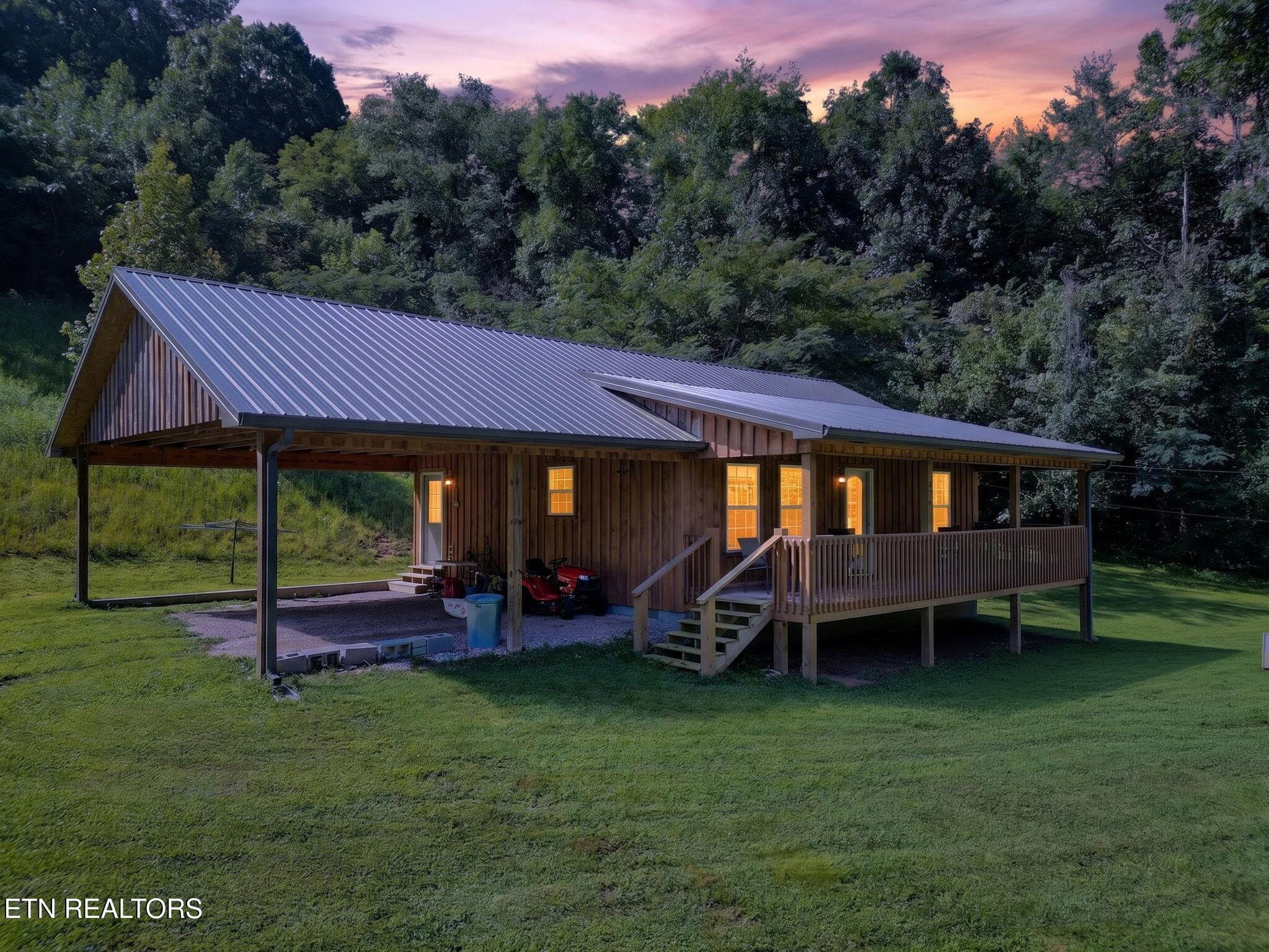 2-web-or-mls-DJI_0046#twilight - 136 Little Ridge Way, Washburn, TN 37888, Washburn