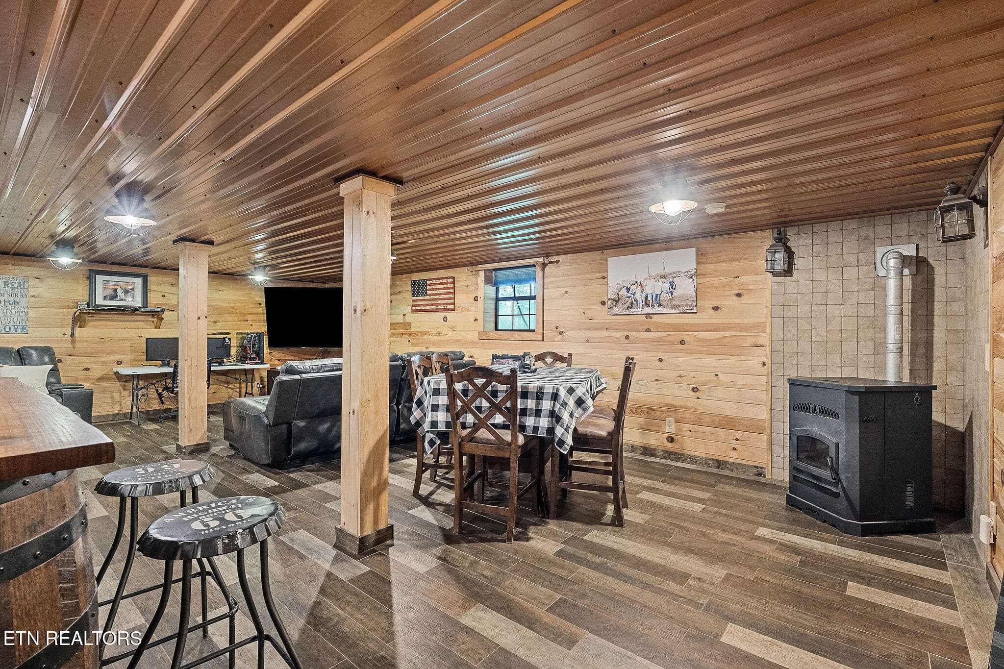 BASEMENT IRON CAST WOOD BURNING STOVE - 113 Allens Way, Crossville, TN 38572, Crossville