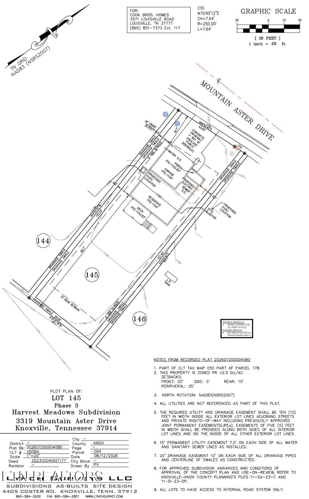 site 3325 - 3325 Mountain Aster Drive, Knoxville, TN 37924, Knoxville