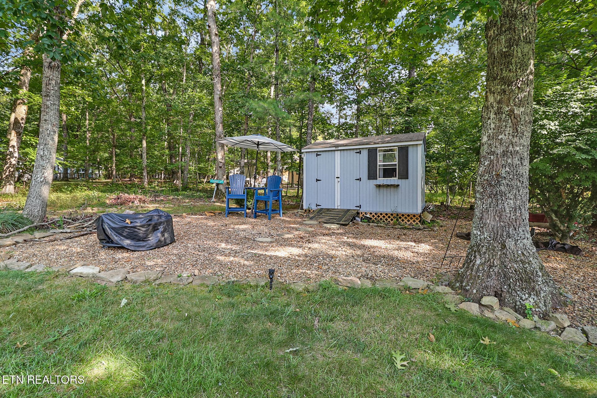 Storage shed in back yard - 163 & 159 Lakeside Drive, Crossville, TN 38558