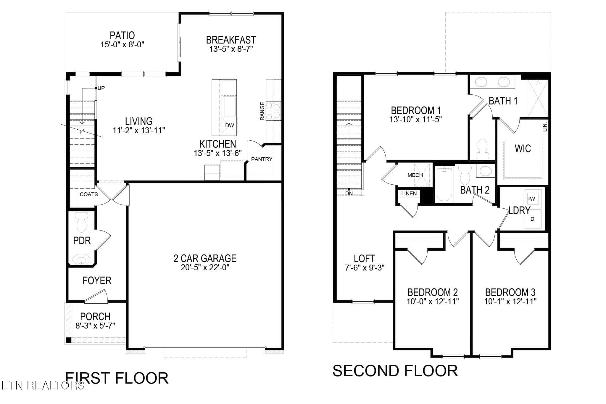 Craig Traditon Floor Plan 2048x1365 - 4264 Juliette Elise Street, Knoxville, TN 37920, Knoxville