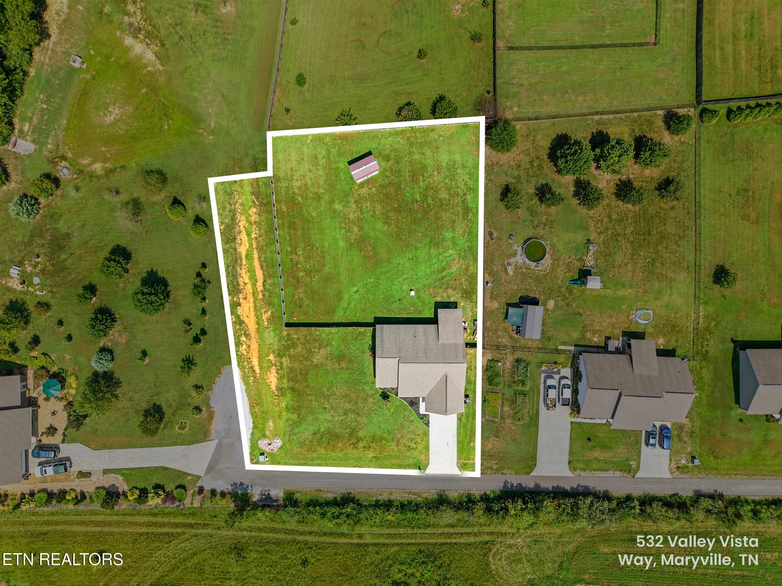 010_property line - 532 Valley Vista Way, Maryville, TN 37801