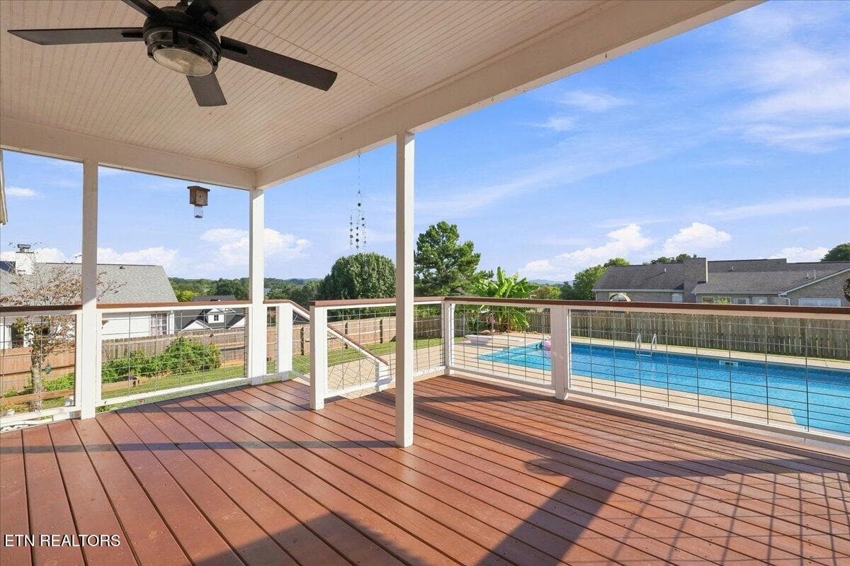 Covered Back Porch - 306 Woodsboro Lane, Maryville, TN 37804