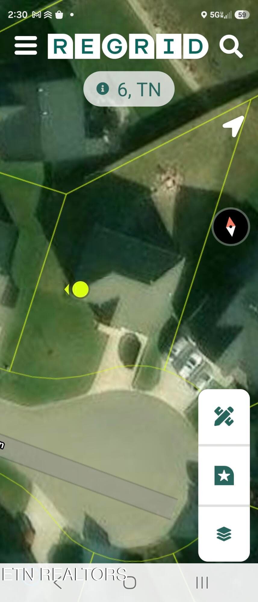 Green Ash Ln LEstimated Lot Lines - 2714 Green Ash Lane, Knoxville, TN 37932, Knoxville