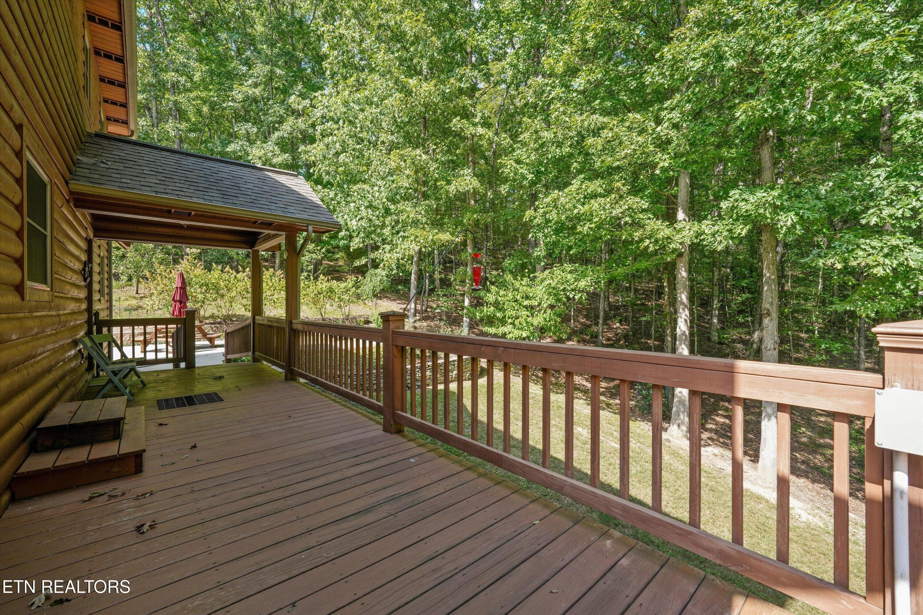 Back Deck - 365 Hidden Hills Rd, Wartburg, TN 37887, Wartburg