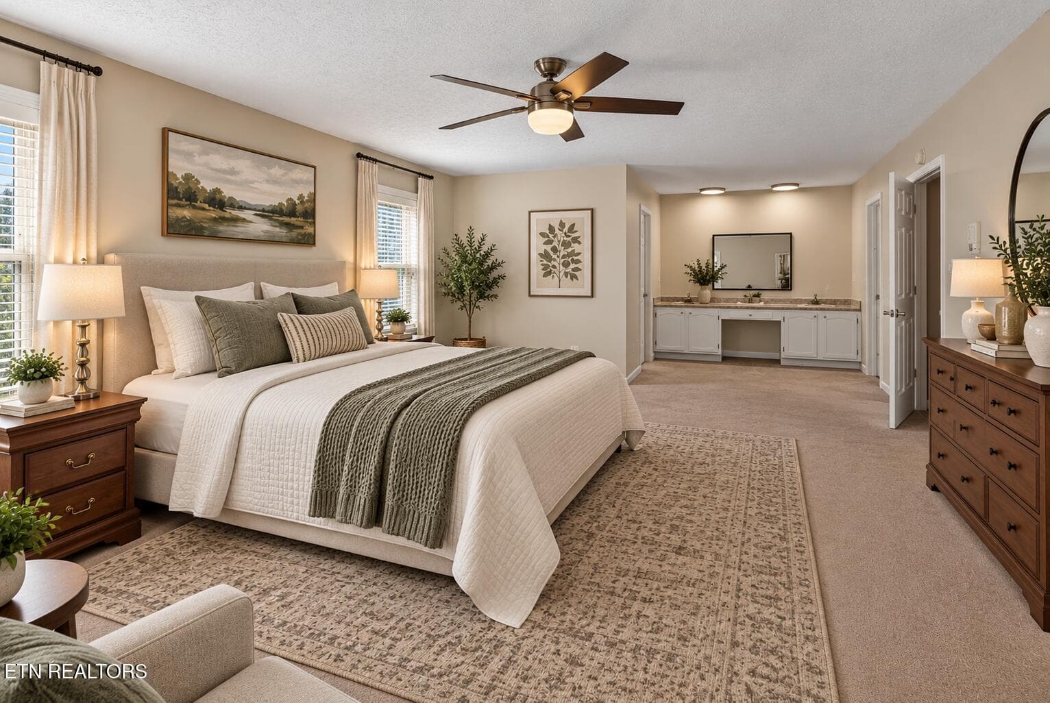 Main Bedroom - Virtually Staged - 12516 Pony Express Drive, Knoxville, TN 37934, Knoxville
