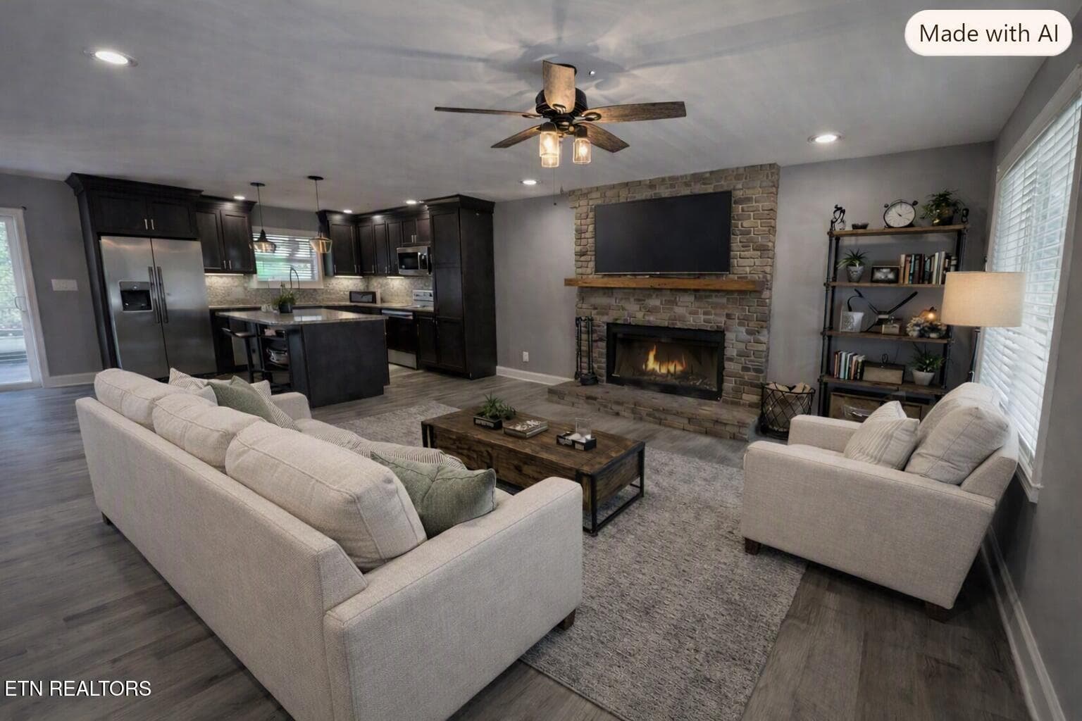 AI Living Room - 1113 E Woodshire Drive, Knoxville, TN 37922, Knoxville