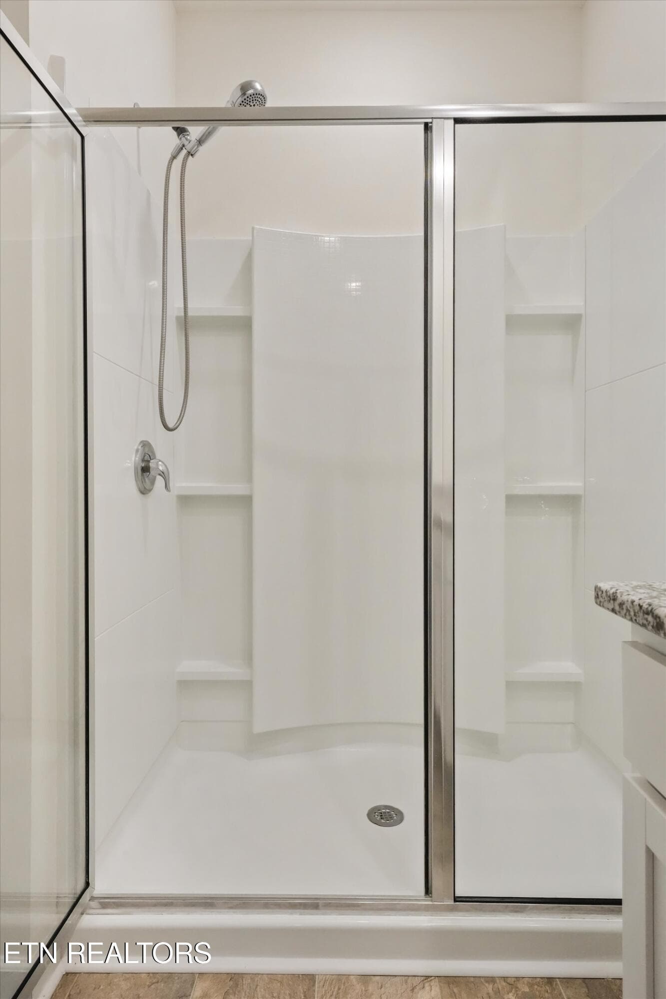 Main Level Primary Suite Walk-In Shower - 6341 Night Time Drive, Knoxville, TN 37931, Knoxville