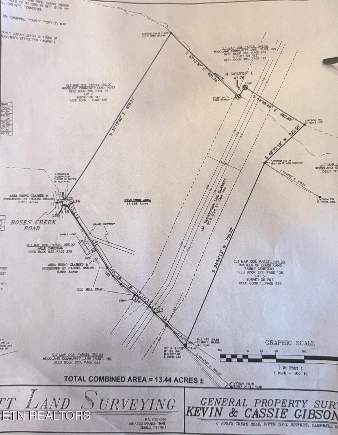 Survey - 444 Roses Creek Rd, Clairfield, TN 37715, Clairfield