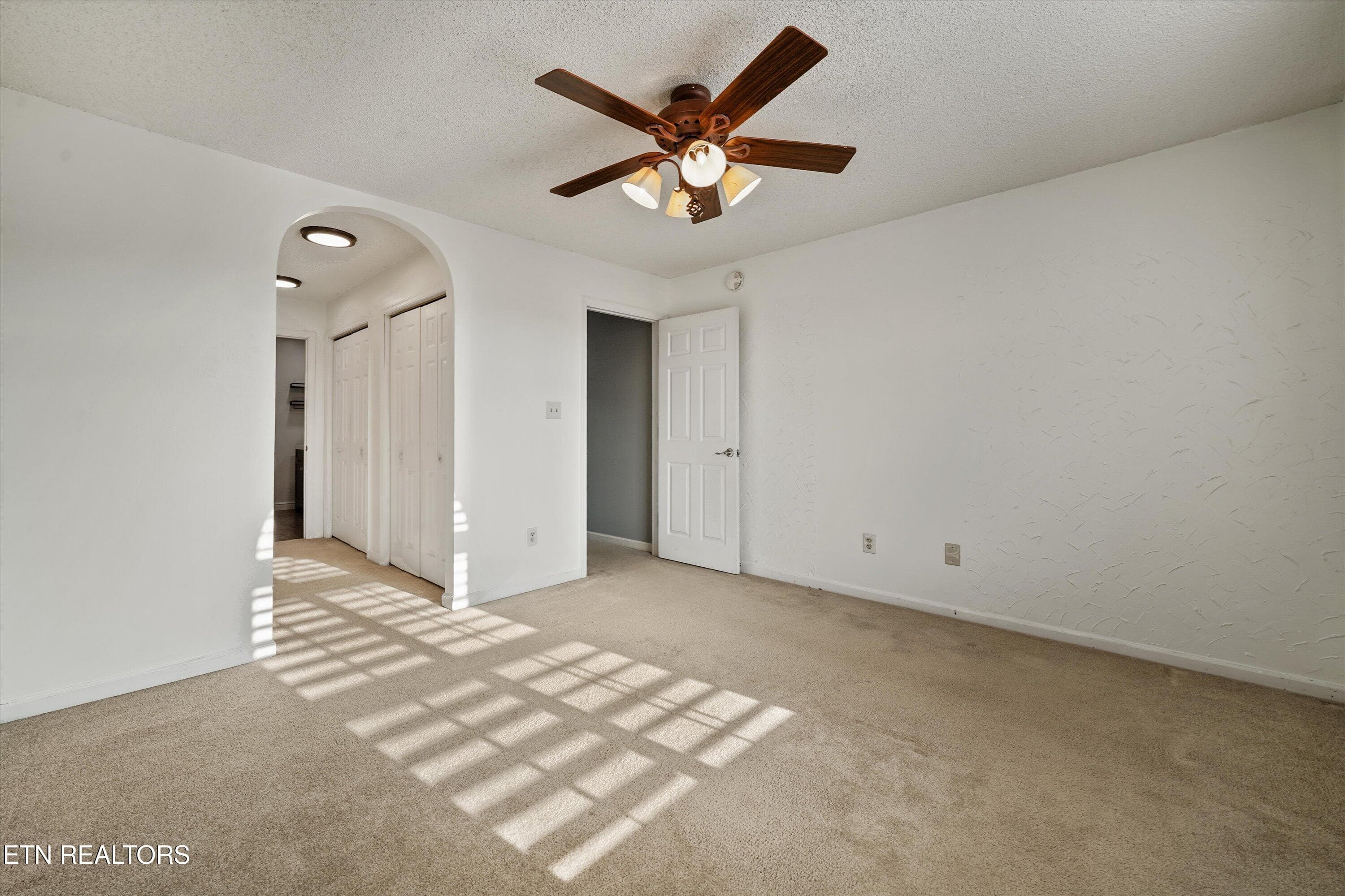 upstairs bedroom with hallway leading in - 5032 Griffins Gate Lane, Knoxville, TN 37912, Knoxville