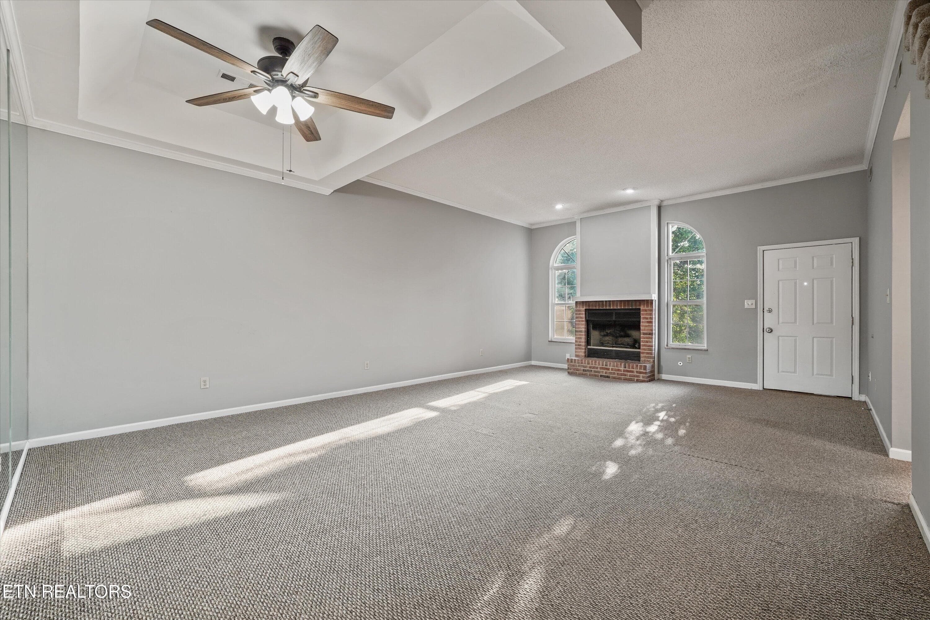Family room of fireplace - 5032 Griffins Gate Lane, Knoxville, TN 37912, Knoxville