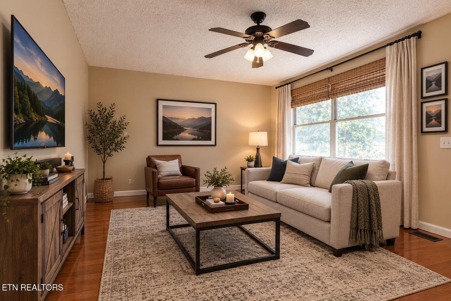 Virtually staged living room #2 - 3403 Wexgate Rd, Knoxville, TN 37931, Knoxville
