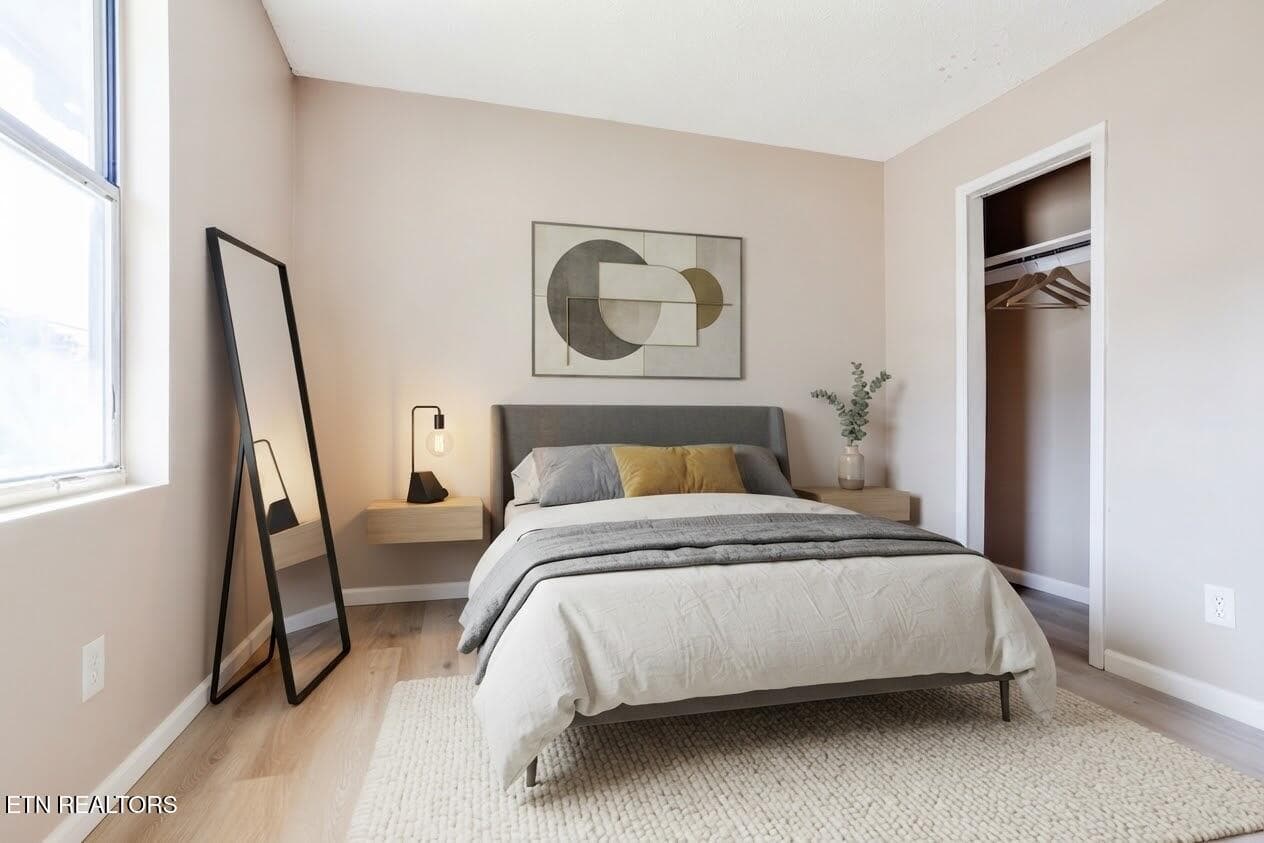 Virtually Staged bedroom #2 - 3403 Wexgate Rd, Knoxville, TN 37931, Knoxville