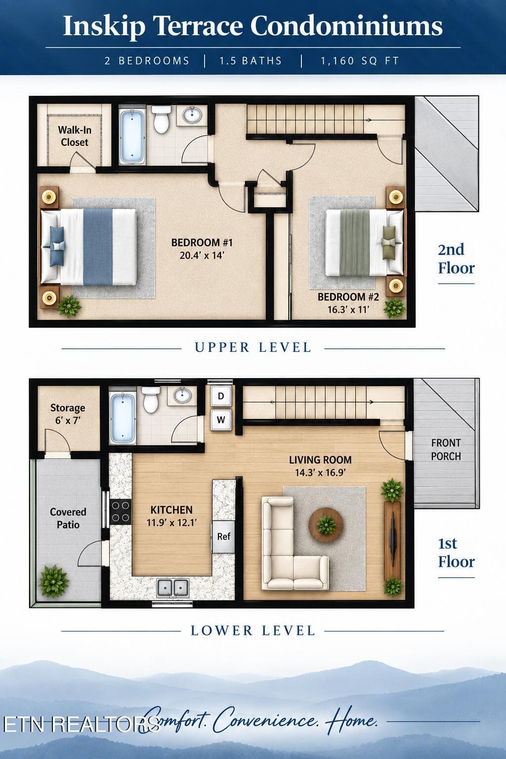 Floor plans - 948 Micro Way 1, Knoxville, TN 37912, Knoxville