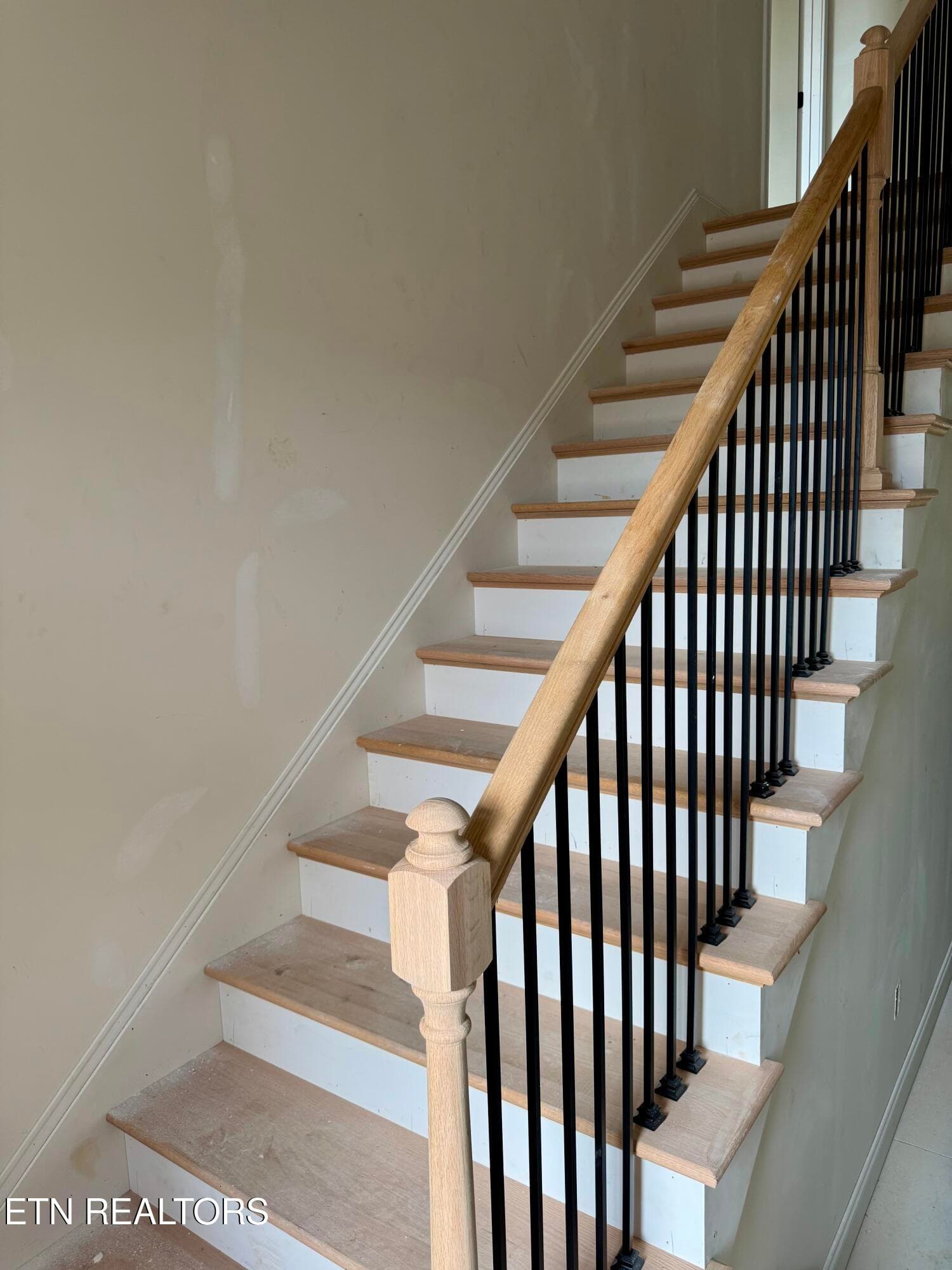 Hardwood Steps to 2nd Floor - 8861 Dancing Bear Lane, Knoxville, TN 37923, Knoxville