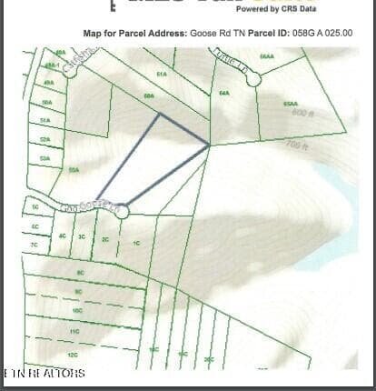TOPO MAP - Lot 57A Goose Rd, Hilham, TN 38568, Hilham