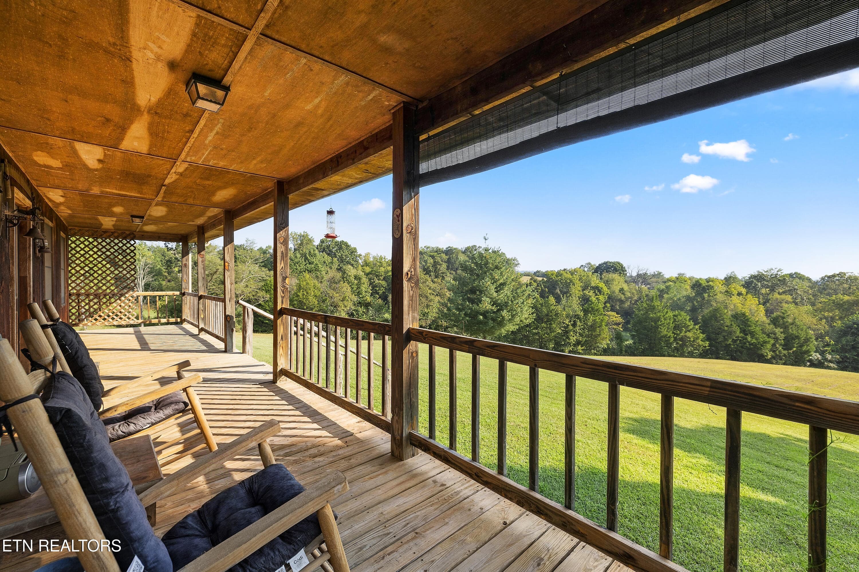 Covered Porch overlooking grounds - 2460 Northern Rd, New Market, TN 37820, New Market