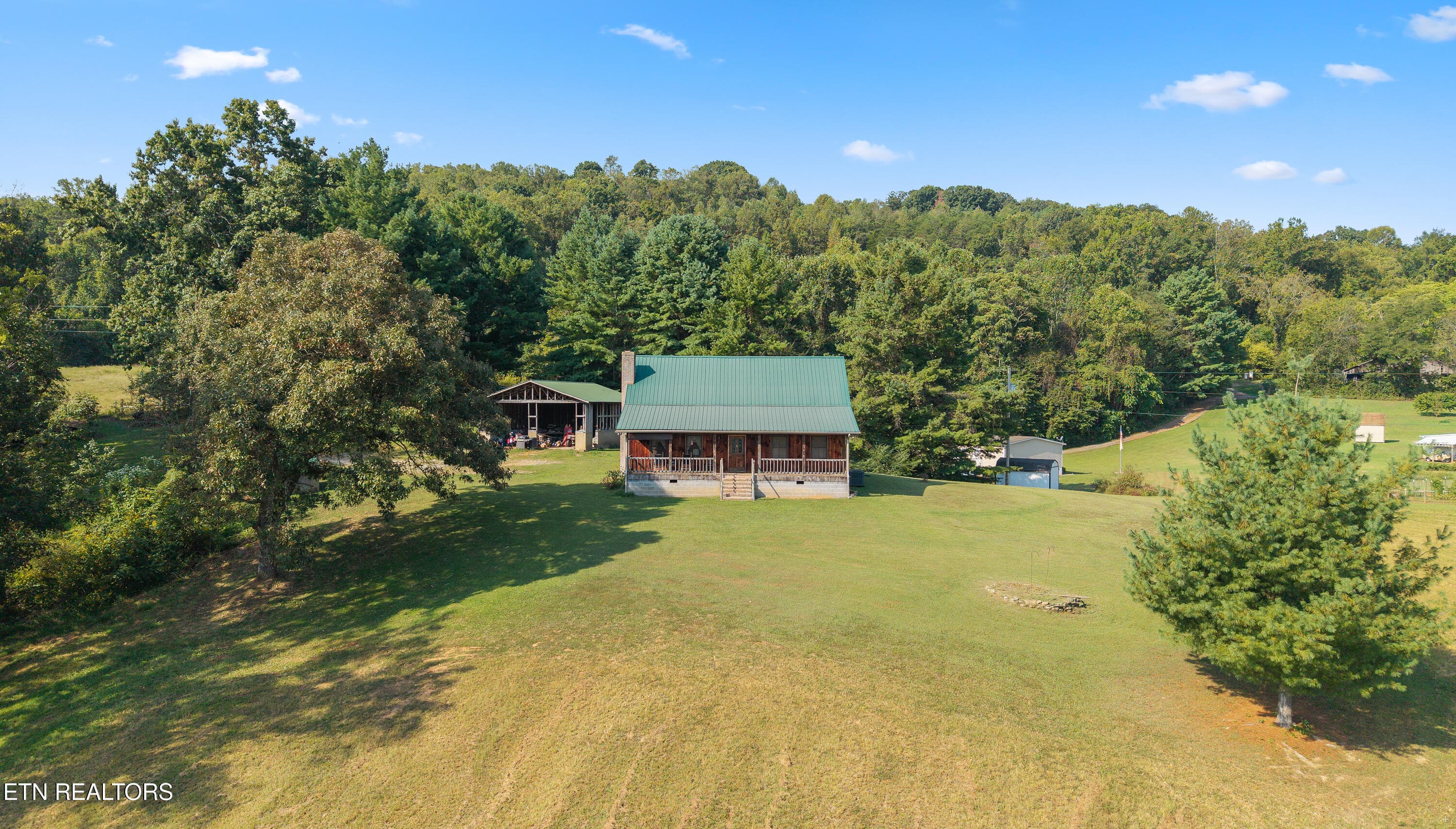 Aerial View of the home and grounds - 2460 Northern Rd, New Market, TN 37820, New Market
