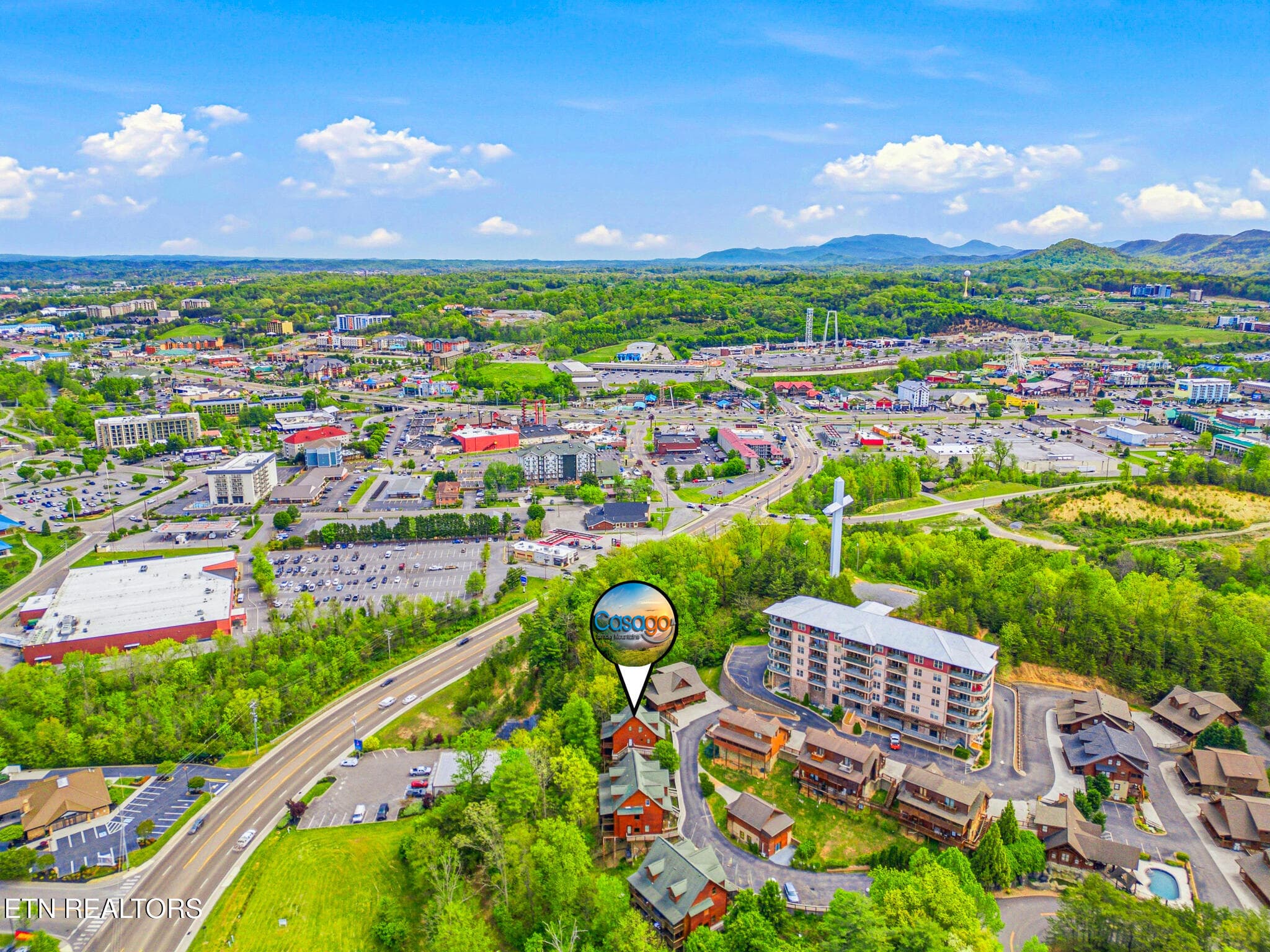 Copy of DJI_0638_with_grass PIN - 442 Big Bear Way, Pigeon Forge, TN 37863
