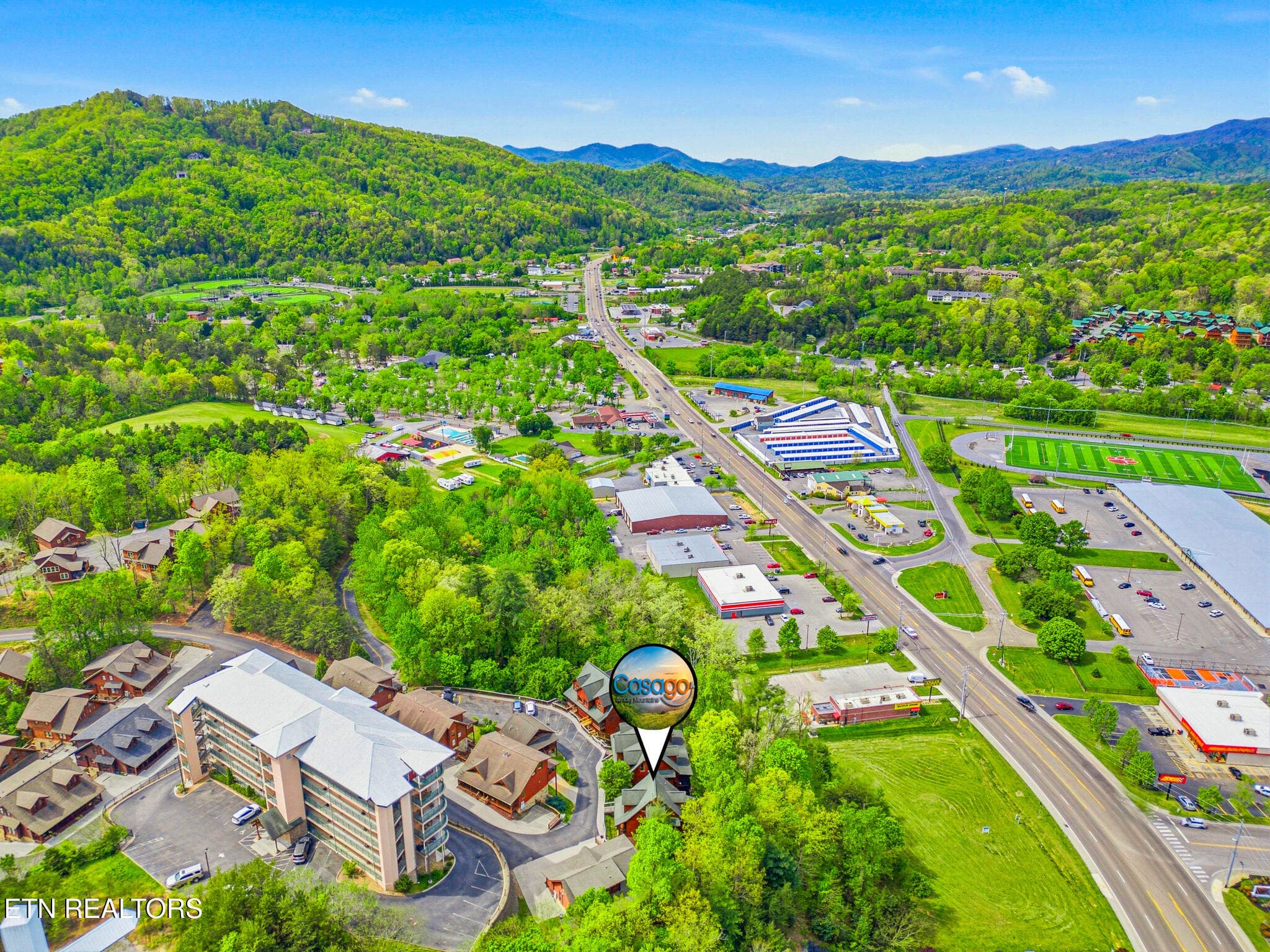 Copy of DJI_0648_with_grass PIN - 442 Big Bear Way, Pigeon Forge, TN 37863