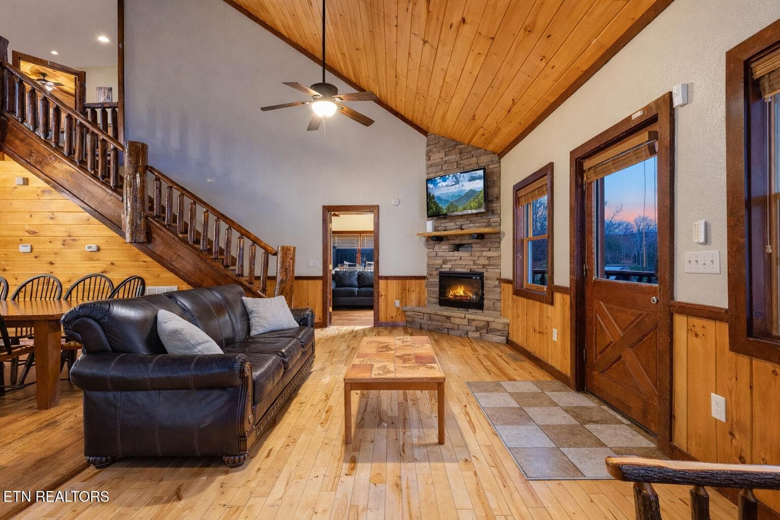 Great Room with Fireplace for 203 Amet W - 203 Amet Way, Cosby, TN 37722, Cosby