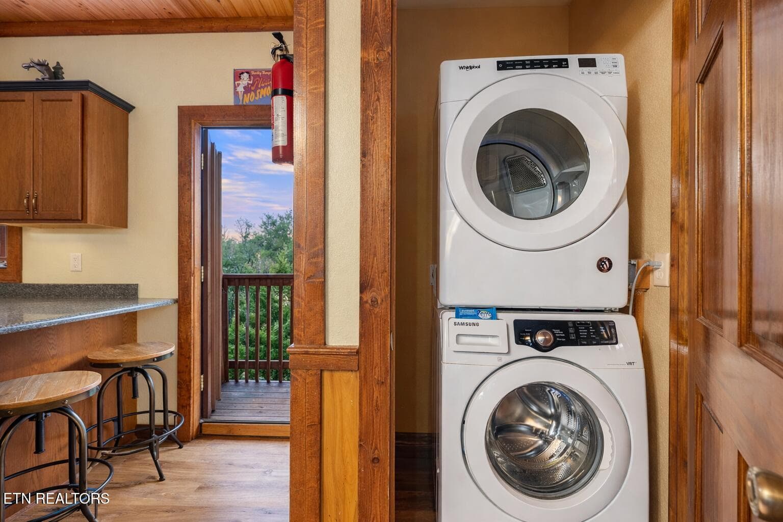 Laundry area for 203 Amet Way Pool Cabin - 203 Amet Way, Cosby, TN 37722, Cosby