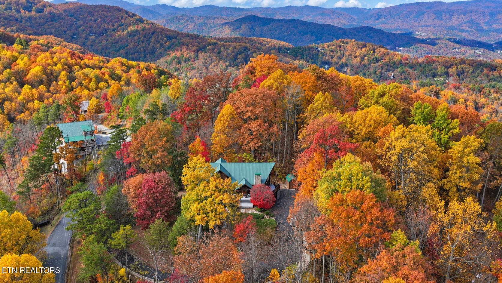 Autumn Cabin in Mountain Foliage - 3341 Sugar Maple Loop Rd, Sevierville, TN 37862