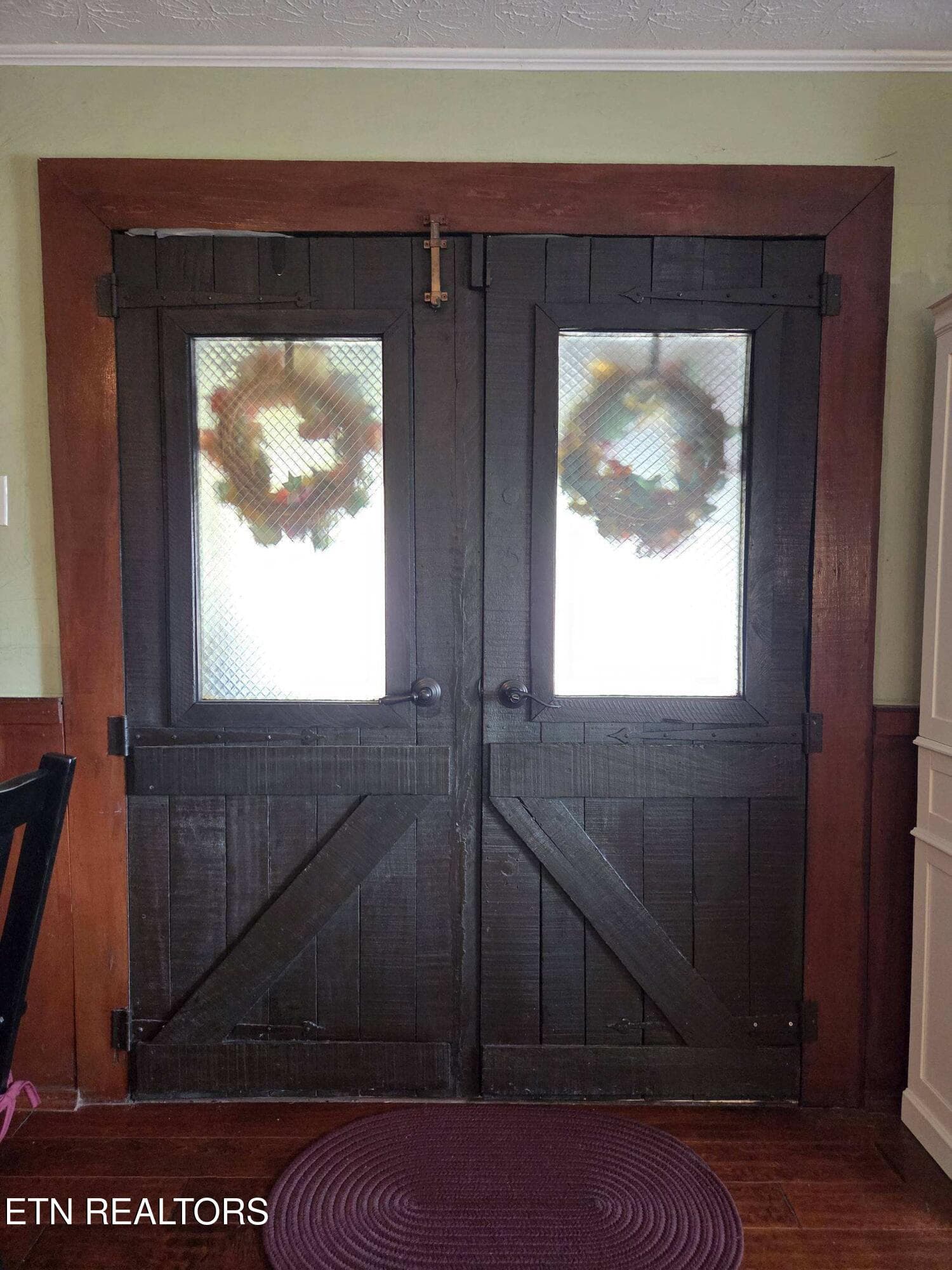 antique doors to screened patio - 572 Mountain Rd, Clinton, TN 37716, Clinton