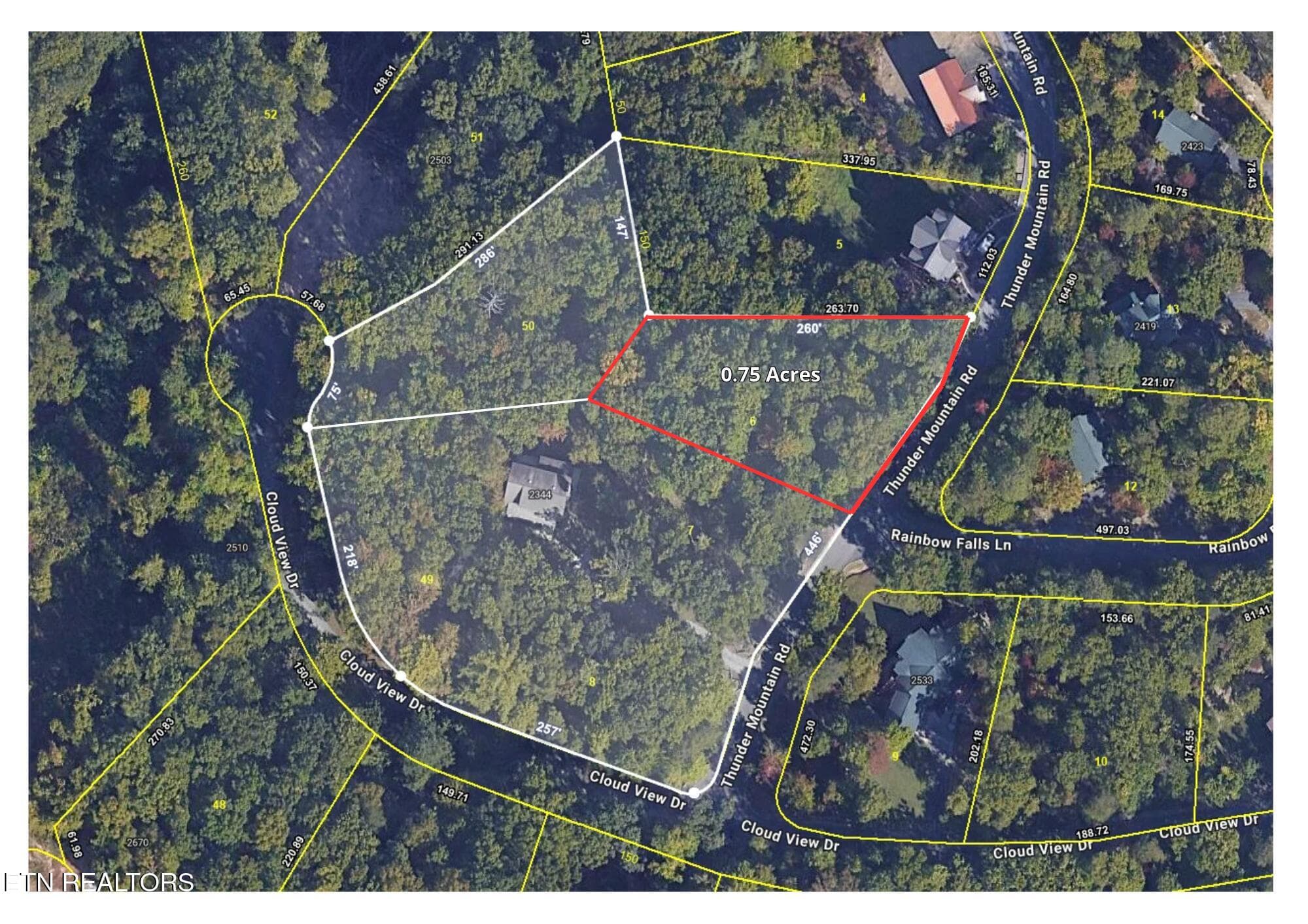 2344 Thunder Mtn Topography (3) - Lot # 6 Thunder Mountain Rd, Sevierville, TN 37862, Sevierville