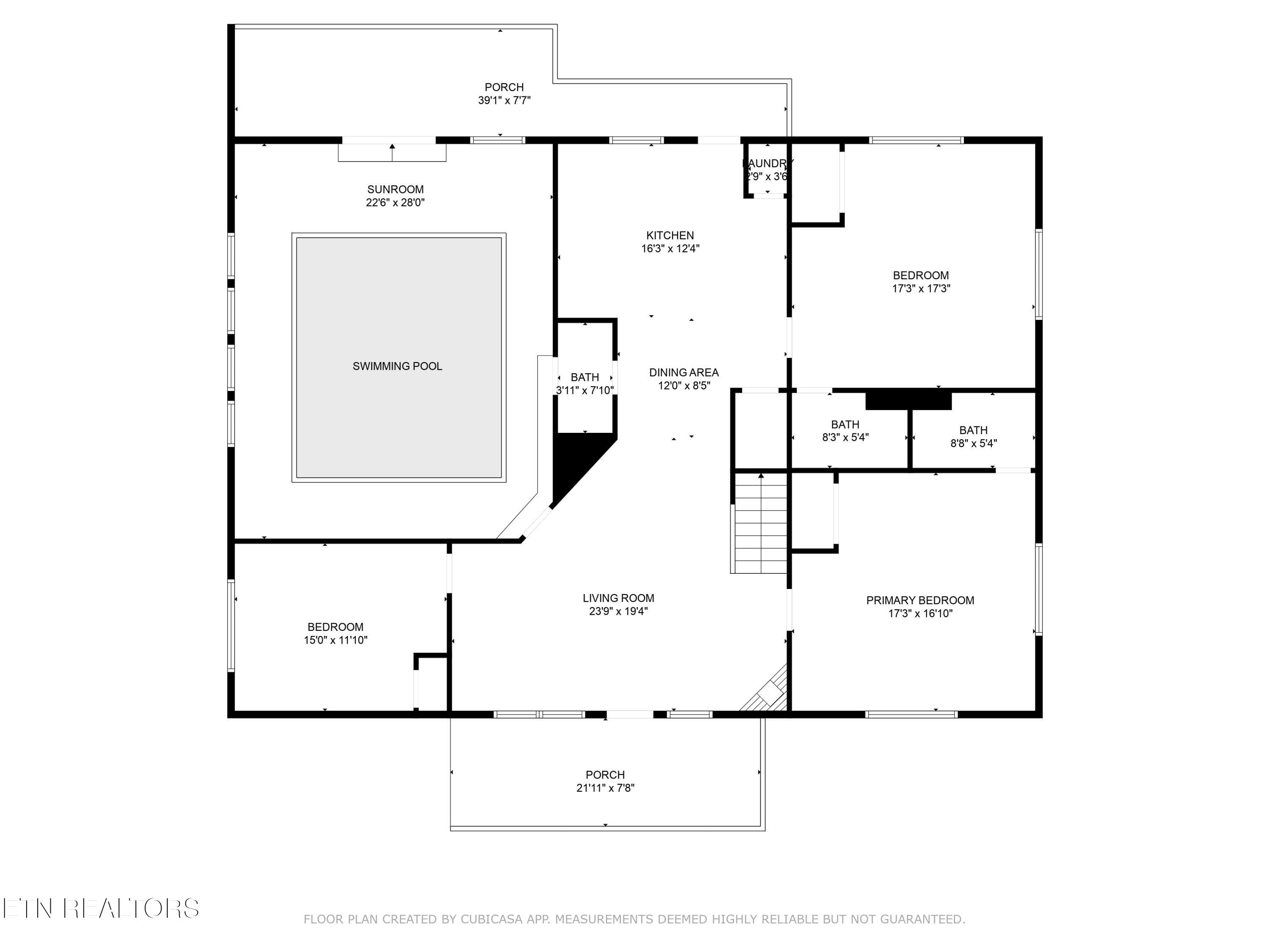 1st_floor_203_amet_way_cosby_with_dim - 203 Amet Way, Cosby, TN 37722, Cosby