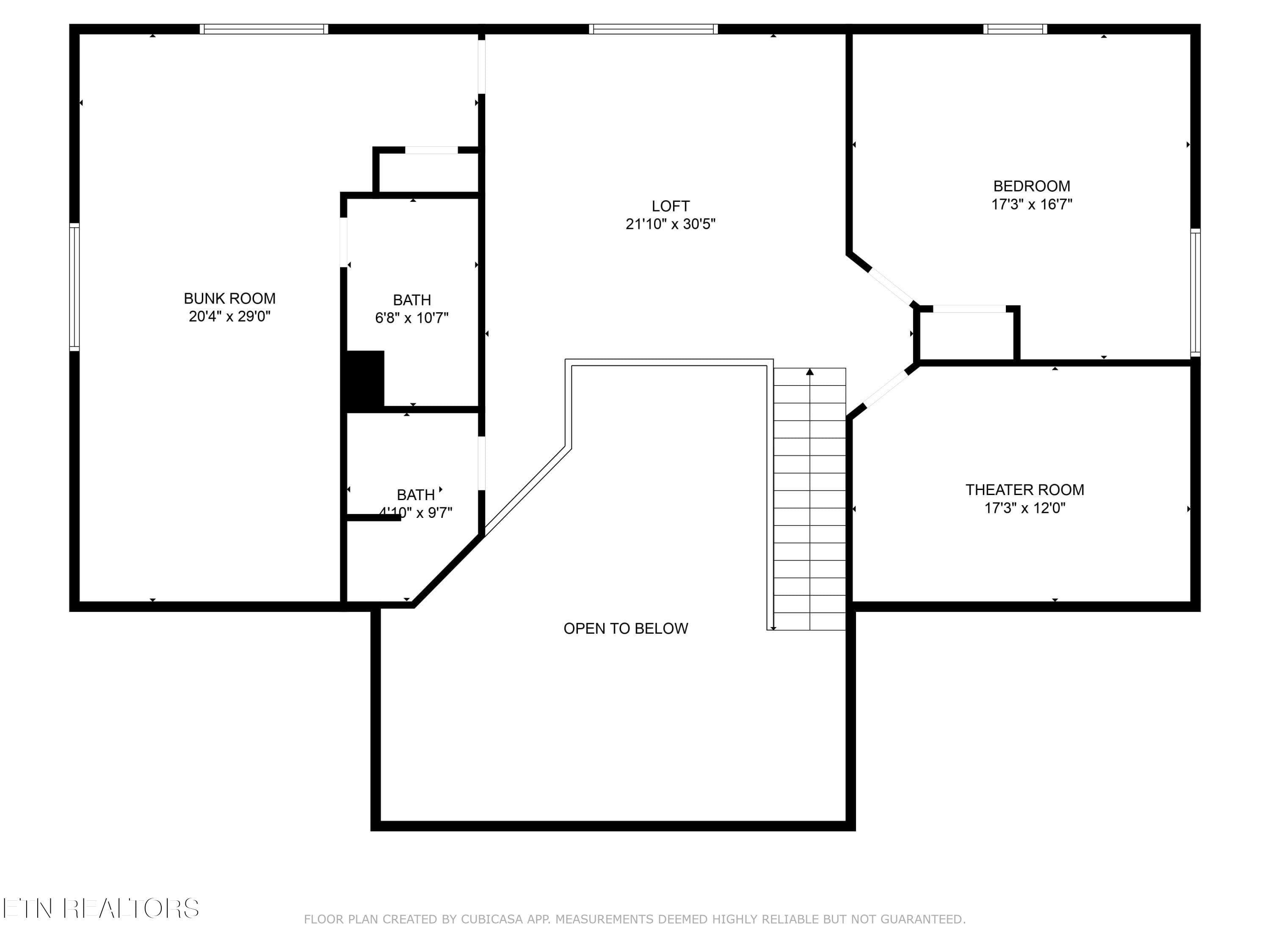2nd_floor_203_amet_way_cosby_with_dim - 203 Amet Way, Cosby, TN 37722, Cosby