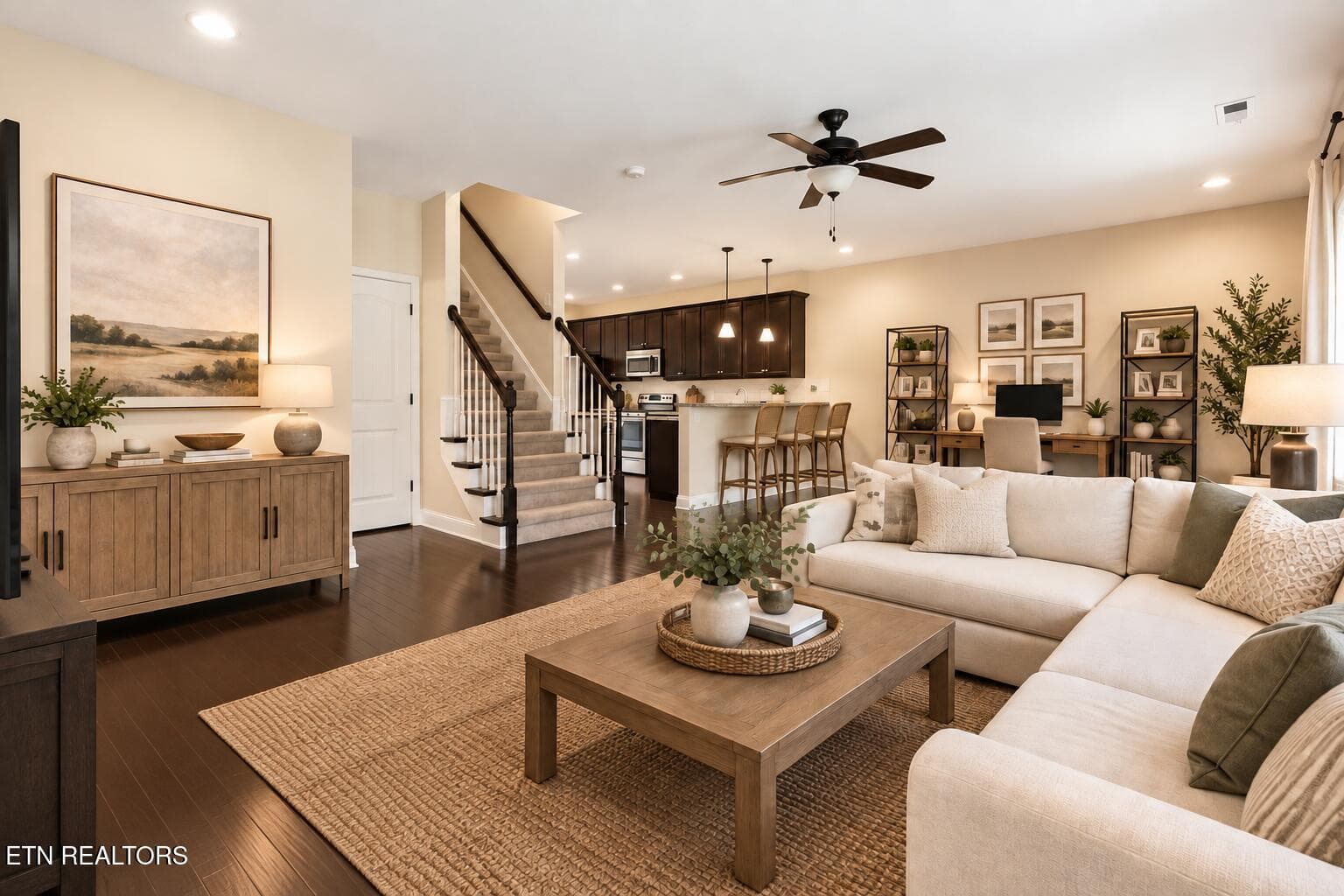 virtually enhanced _ living room - 2723 Silent Springs Lane, Knoxville, TN 37931, Knoxville