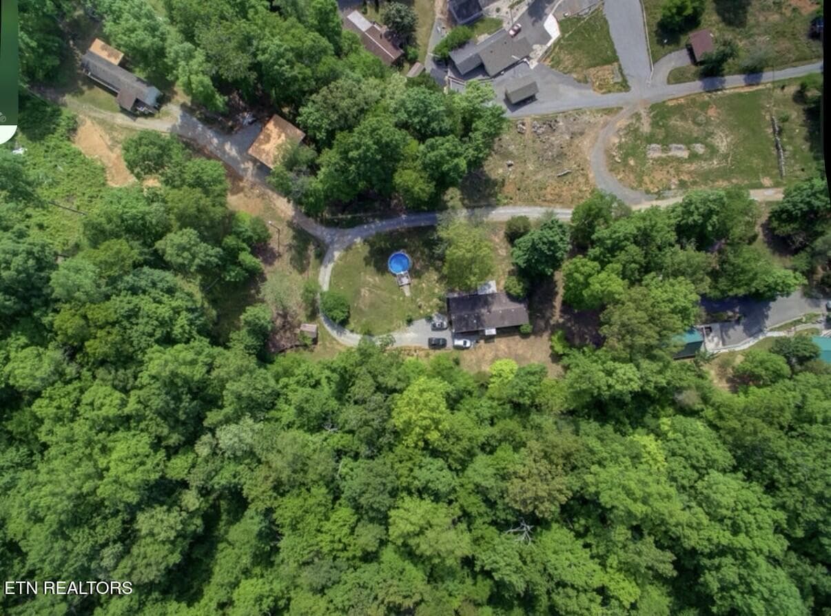 04_Aerial_Property_Pool - 251 Last LZ Lane, Speedwell, TN 37870, Speedwell