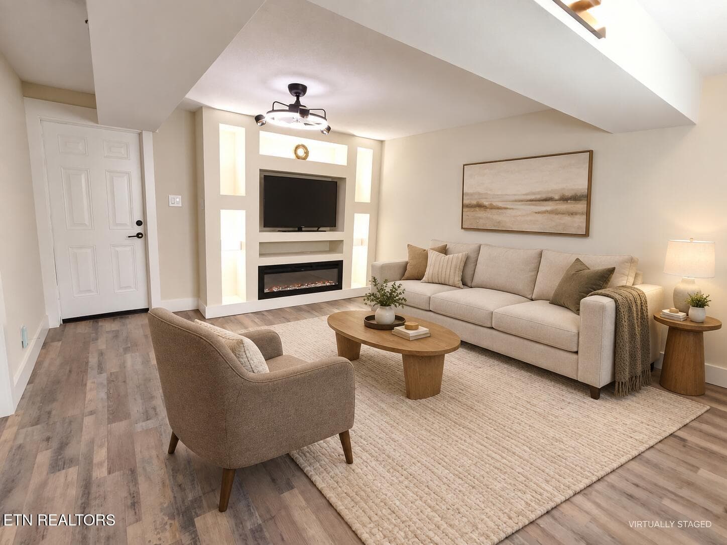 17_Bonus_Room_Fireplace_VIRTUAL_STAGED - 5819 Wilkerson Rd, Knoxville, TN 37912, Knoxville