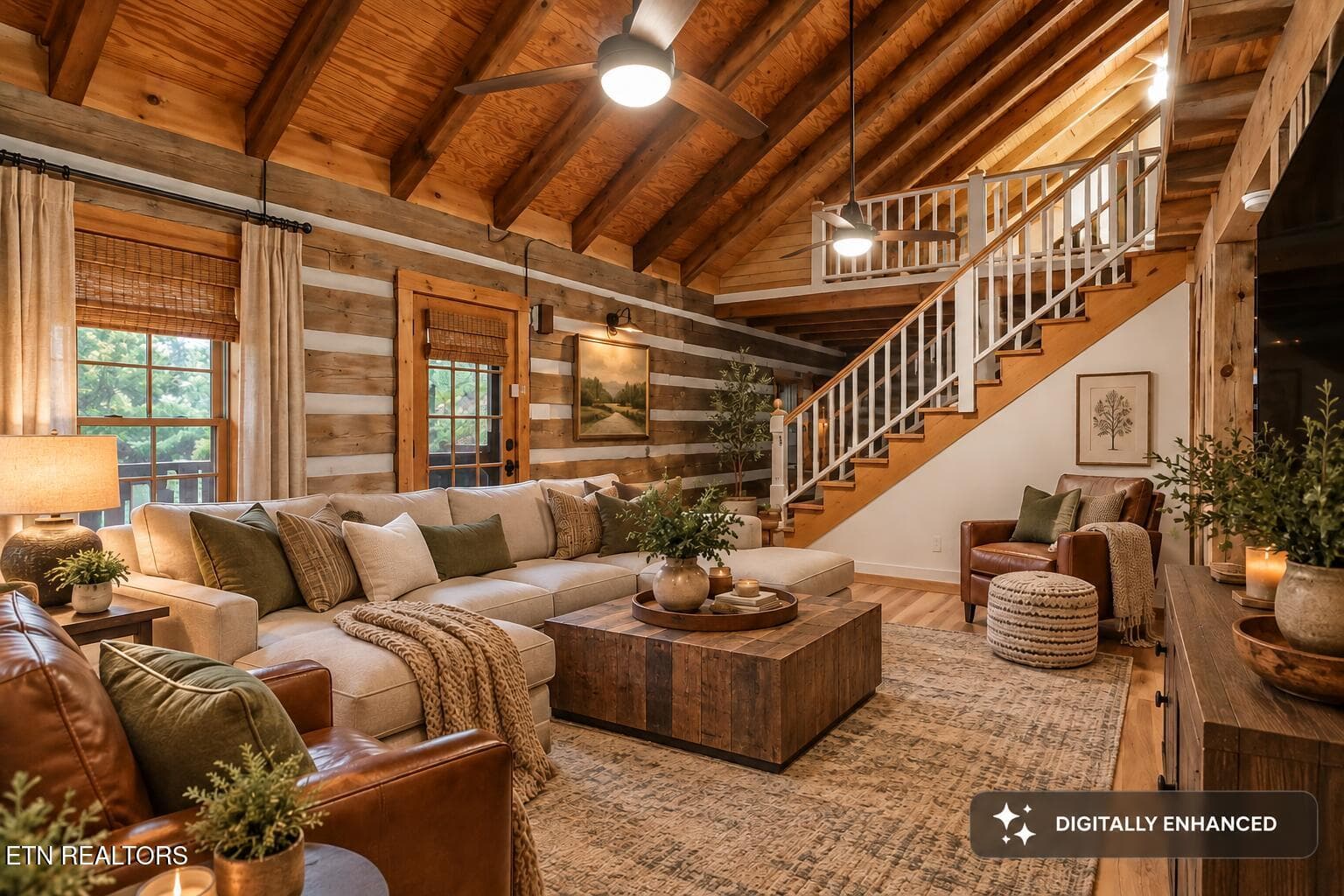 enchanced living room - 1027 N Sequoyah Drive, Friendsville, TN 37737, Friendsville