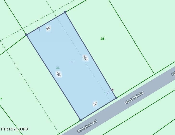 Plot map - 181 Whitehall Rd, Chattanooga, TN 37405, Chattanooga